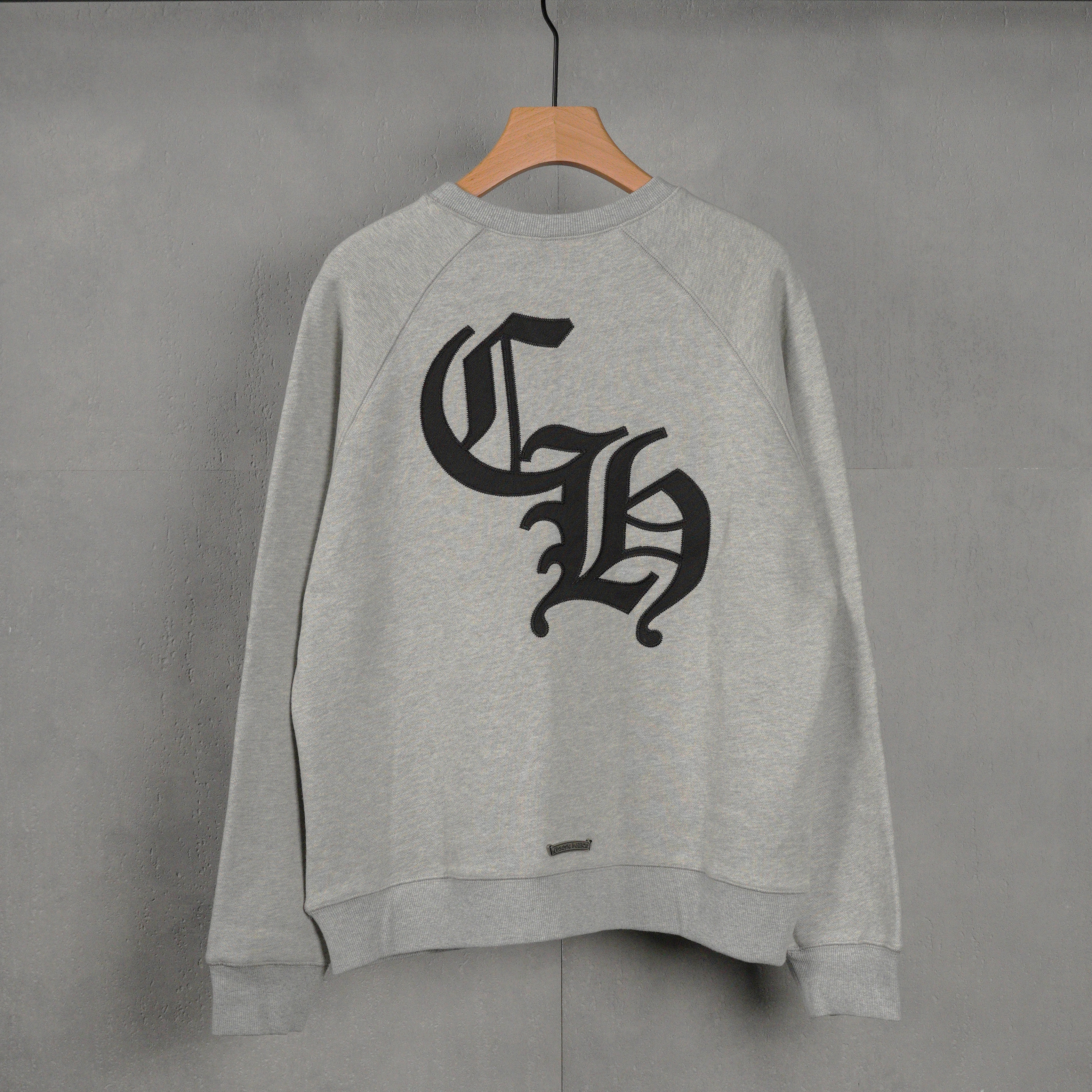 Chrome Hearts 711 Cemetery Cross Nylon Crew Neck Sweatshirt (1SS2504CH7CCN）