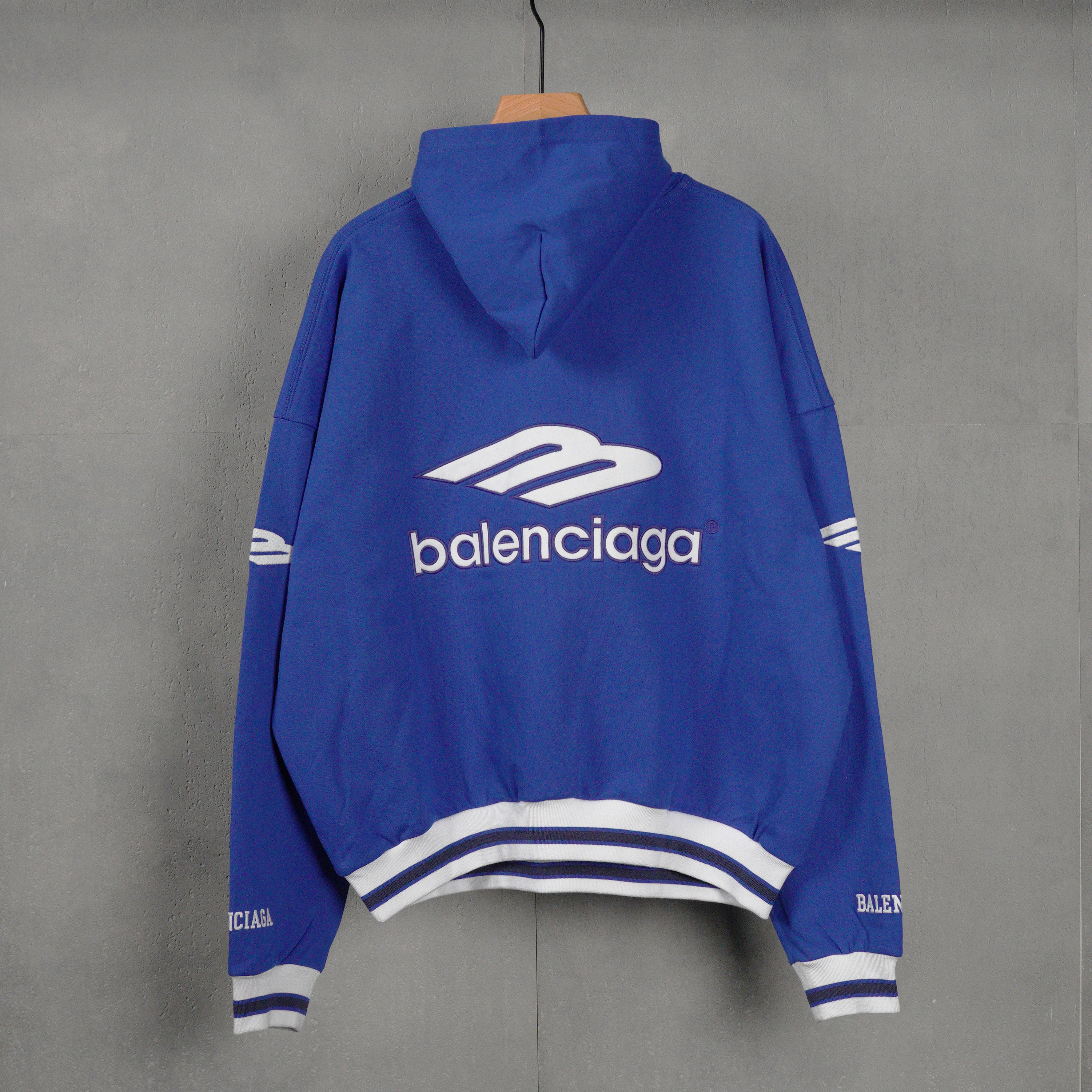 Balenciaga Men's 3b Football Polo Hoodie（827939TTVQ81066）
