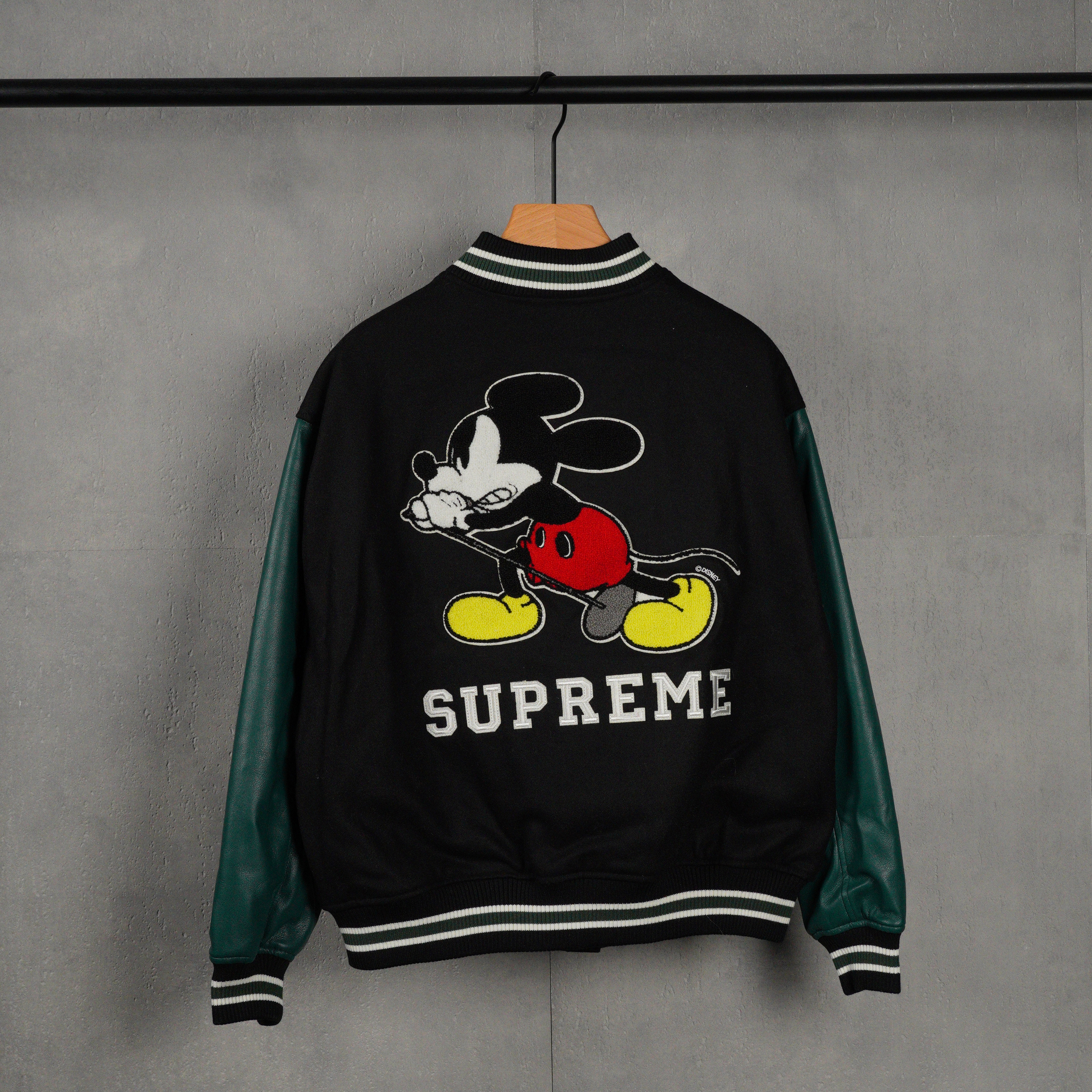 Supreme x Number (N)ine x Mickey Mouse Varsity Jacket（SUP-FW25-233）