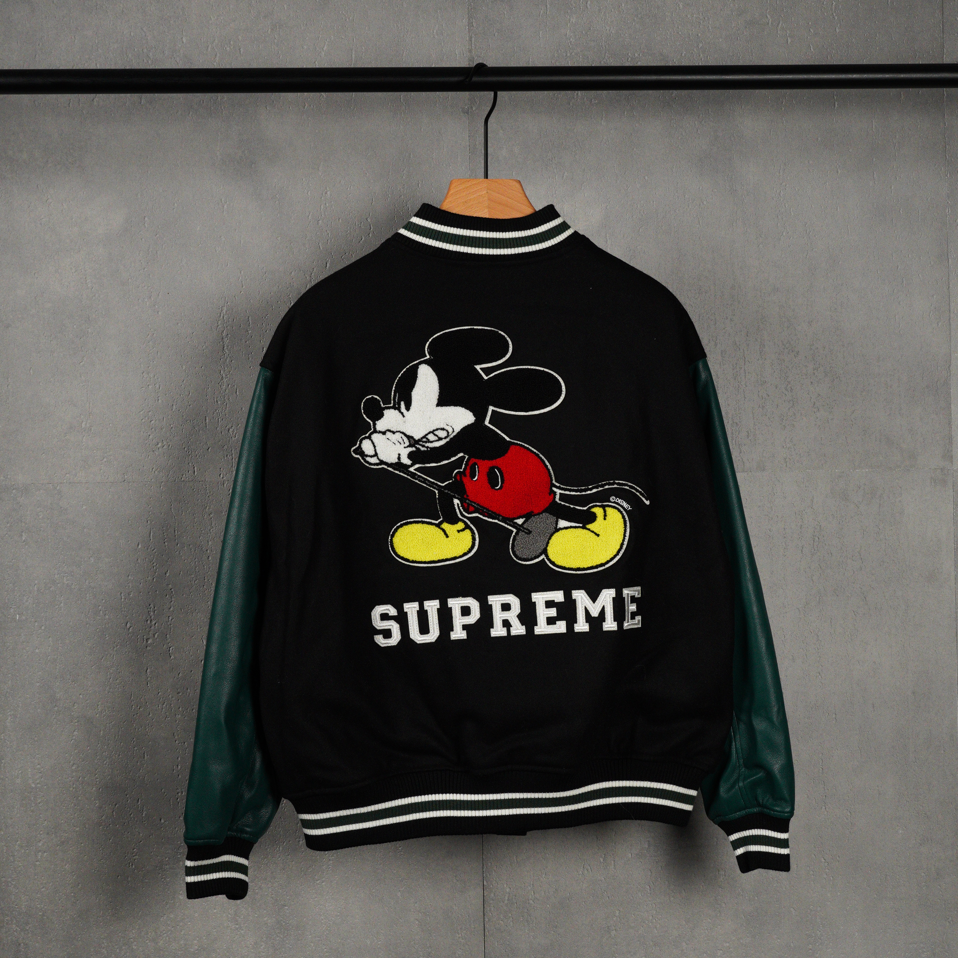 Supreme x Number (N)ine x Mickey Mouse Varsity Jacket（SUP-FW25-233）