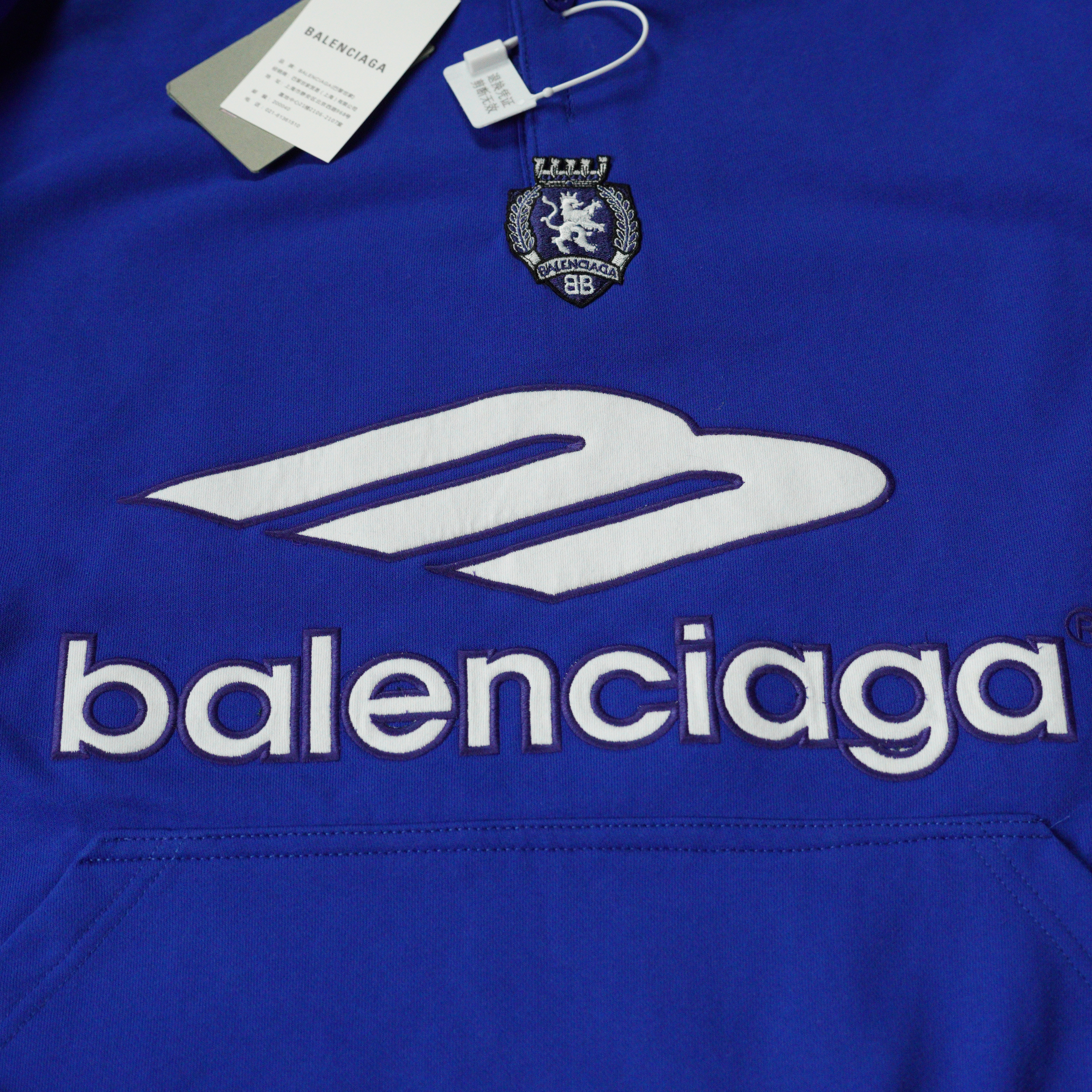 Balenciaga Men's 3b Football Polo Hoodie（827939TTVQ81066）