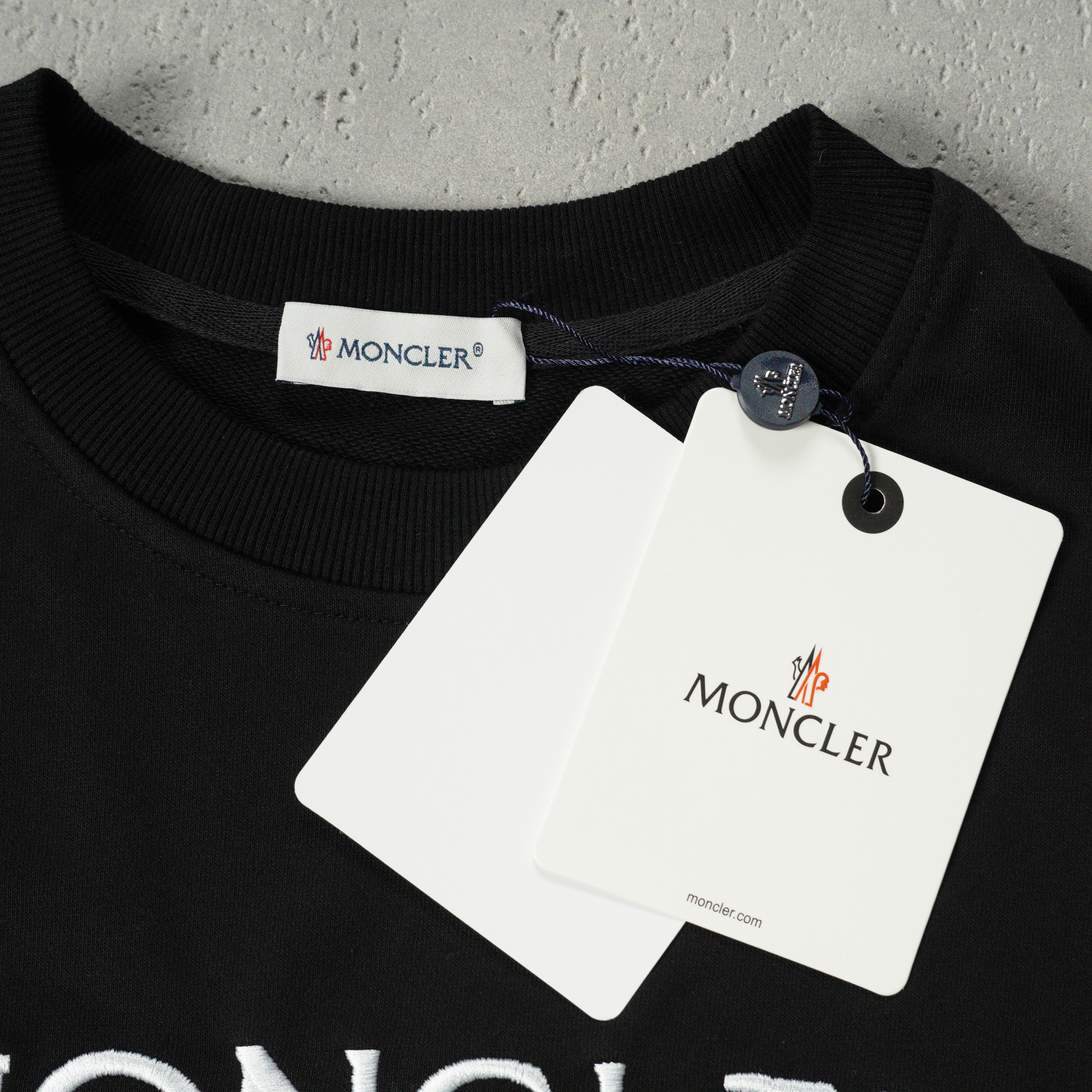 MONCLER lettering embroidered logo hoodie（MK9980）