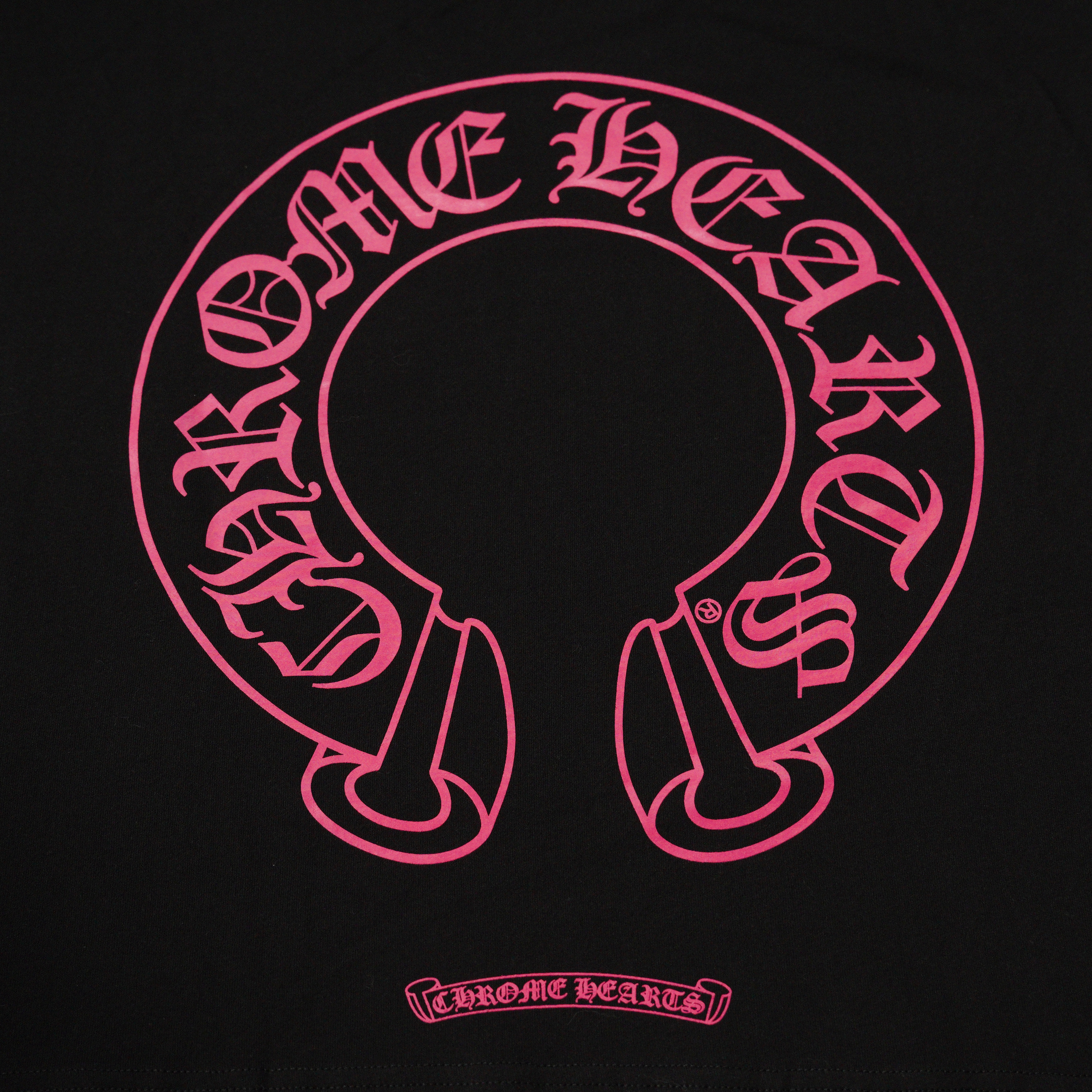 Chrome Hearts Horseshoe-Print Long-Sleeve Top Black (CH-T2026332）