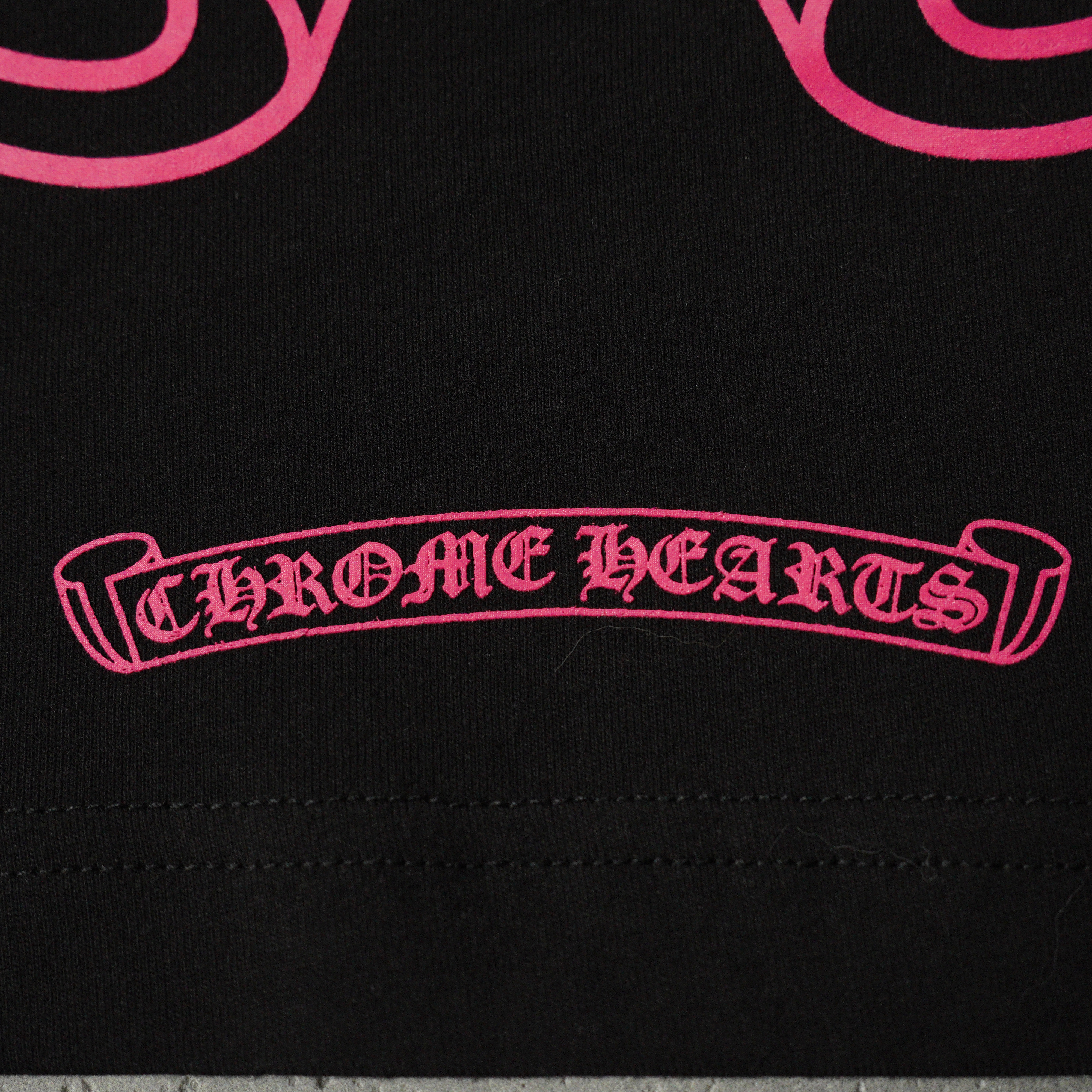 Chrome Hearts Horseshoe-Print Long-Sleeve Top Black (CH-T2026332）
