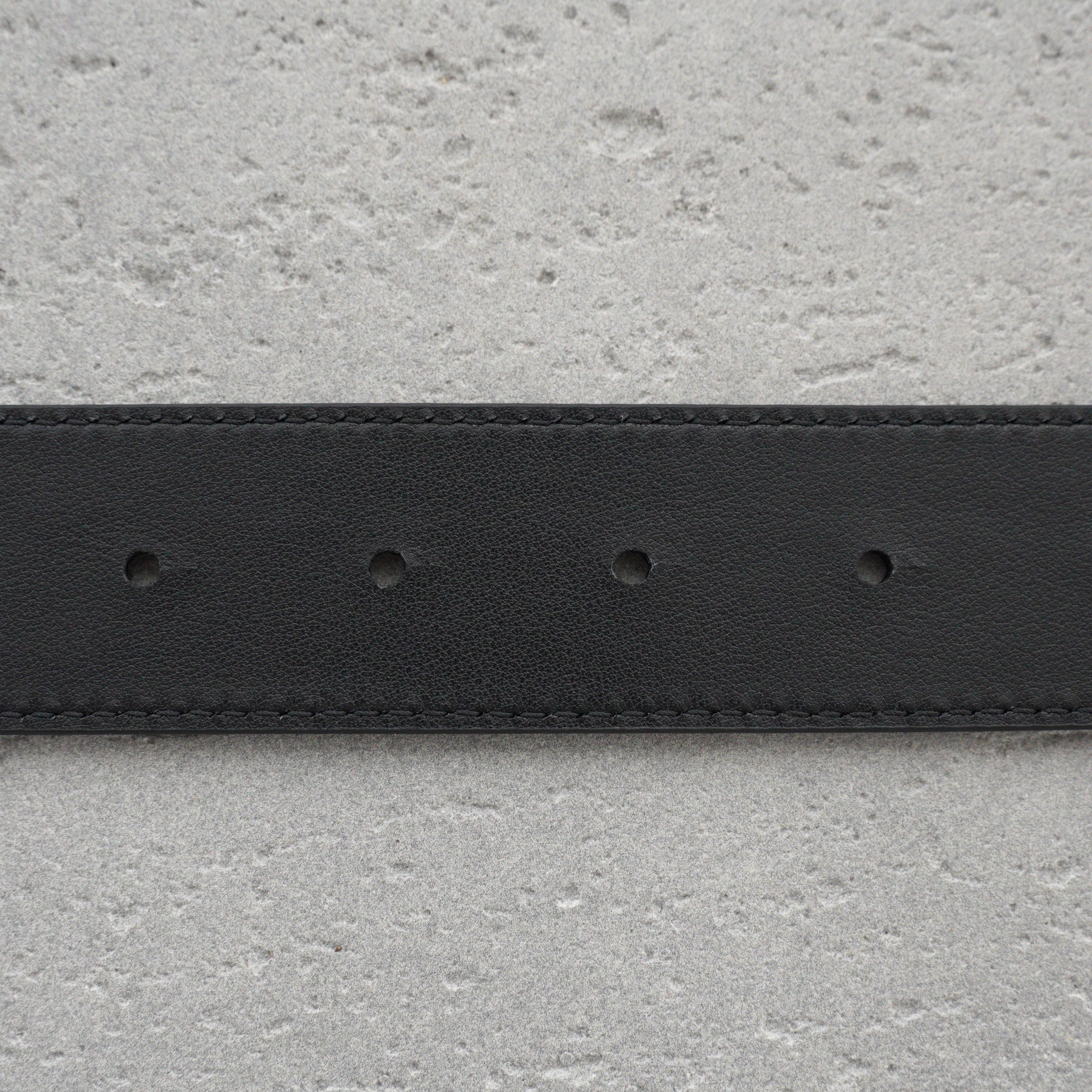 Balenciaga Men's Bb Large Belt in Black-3.5cm（5703701ROBY1000）