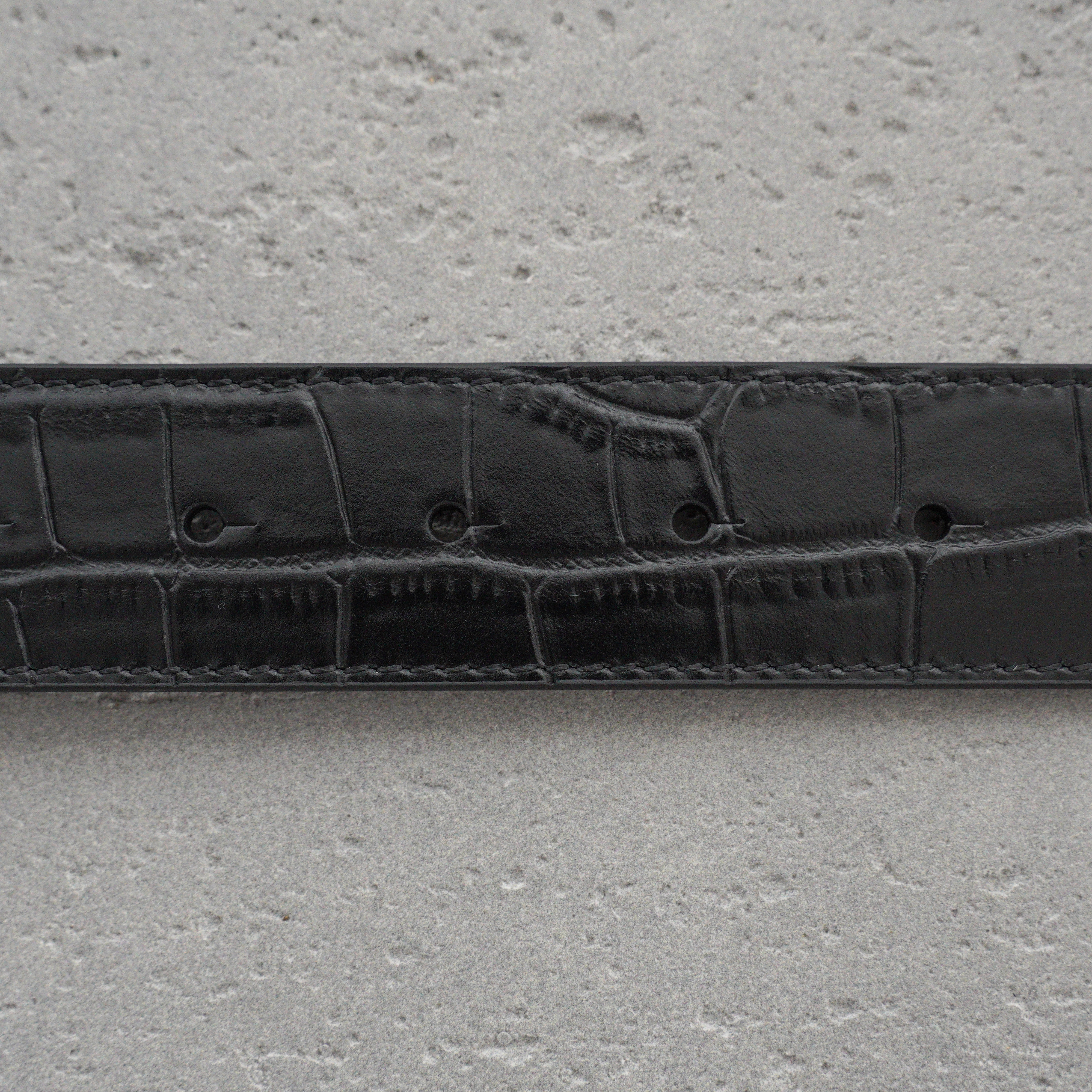 Balenciaga Men's Bb Large Belt in Black-3.5cm（5703701ROBY1000）