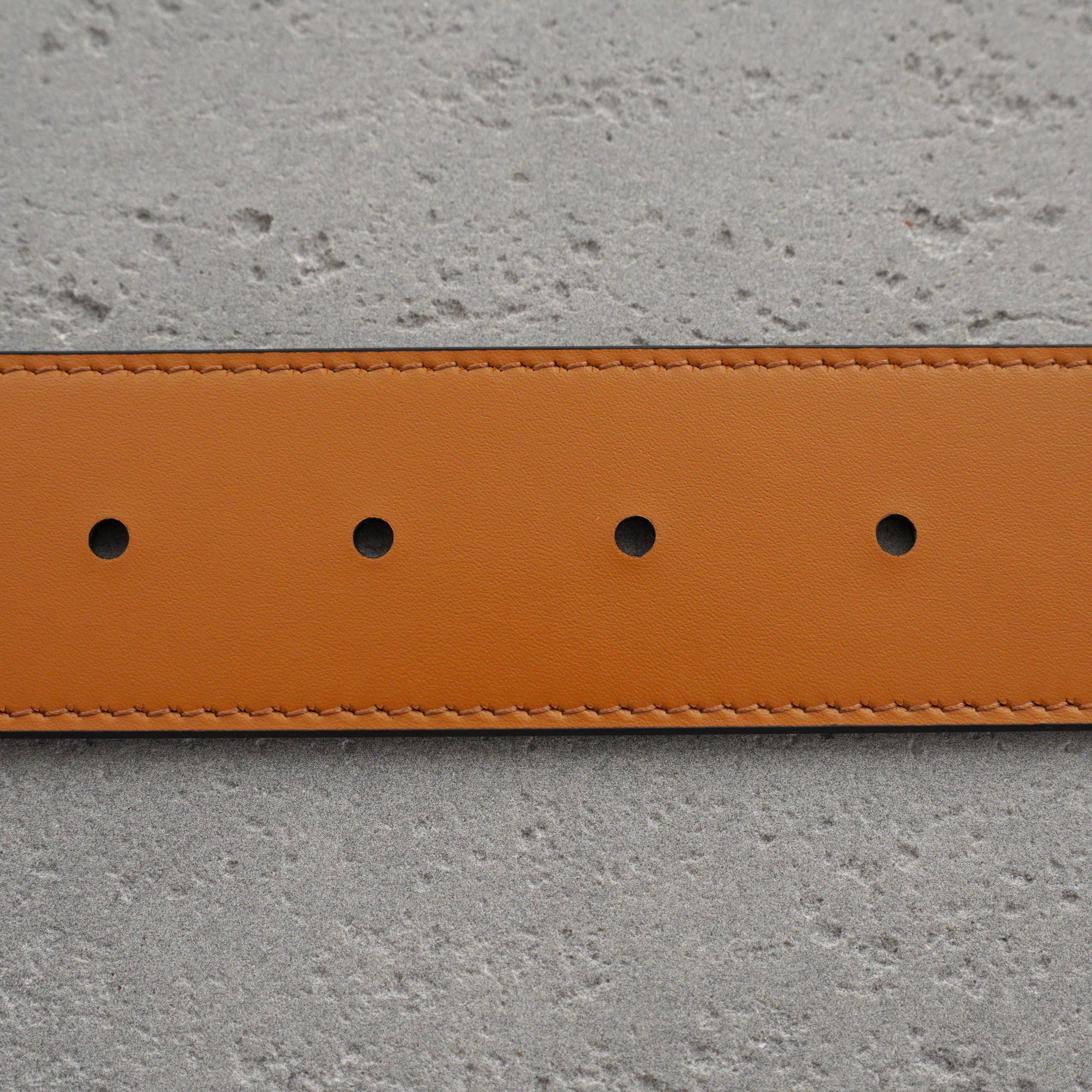 FENDI Reversible Brown Leather FF Buckle Belt（7C0511AFF2F0NMU）
