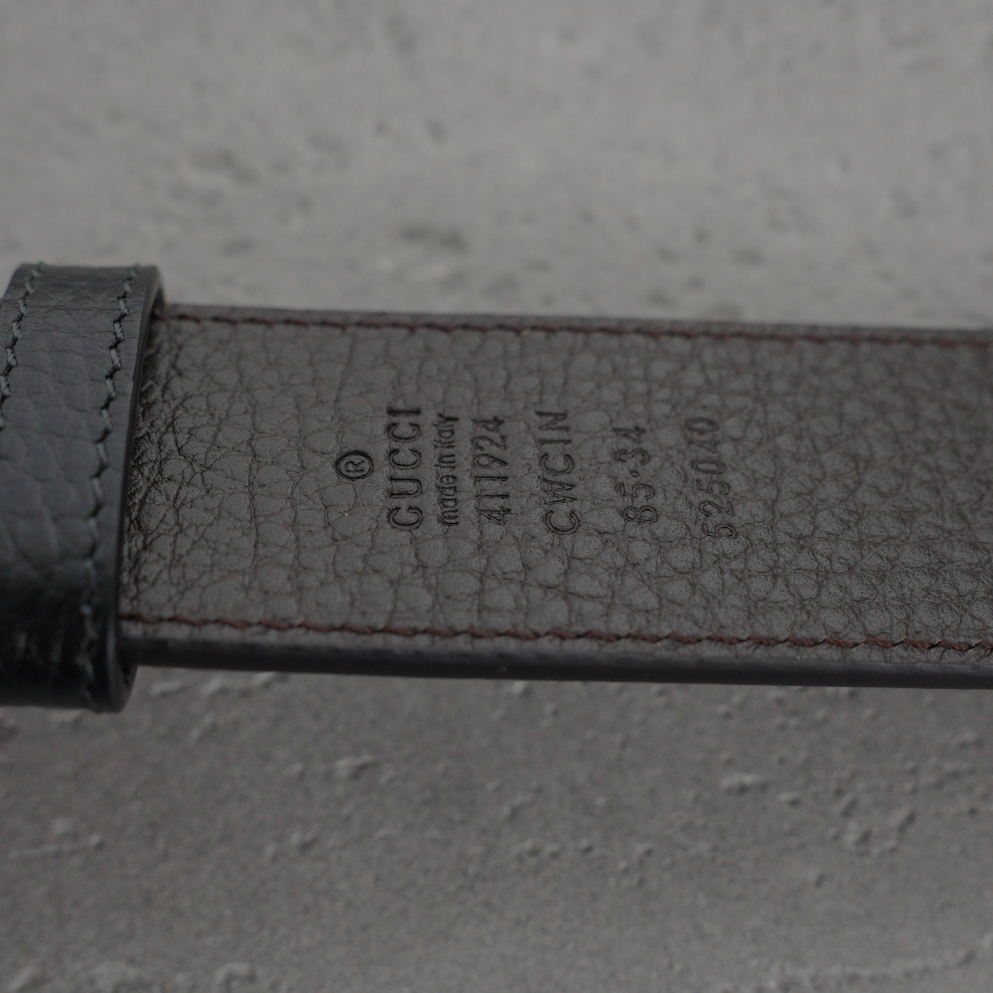 Gucci GG Marmont reversible belt in black/coffee leather-3.8cm（627055-CAO2T-8170）
