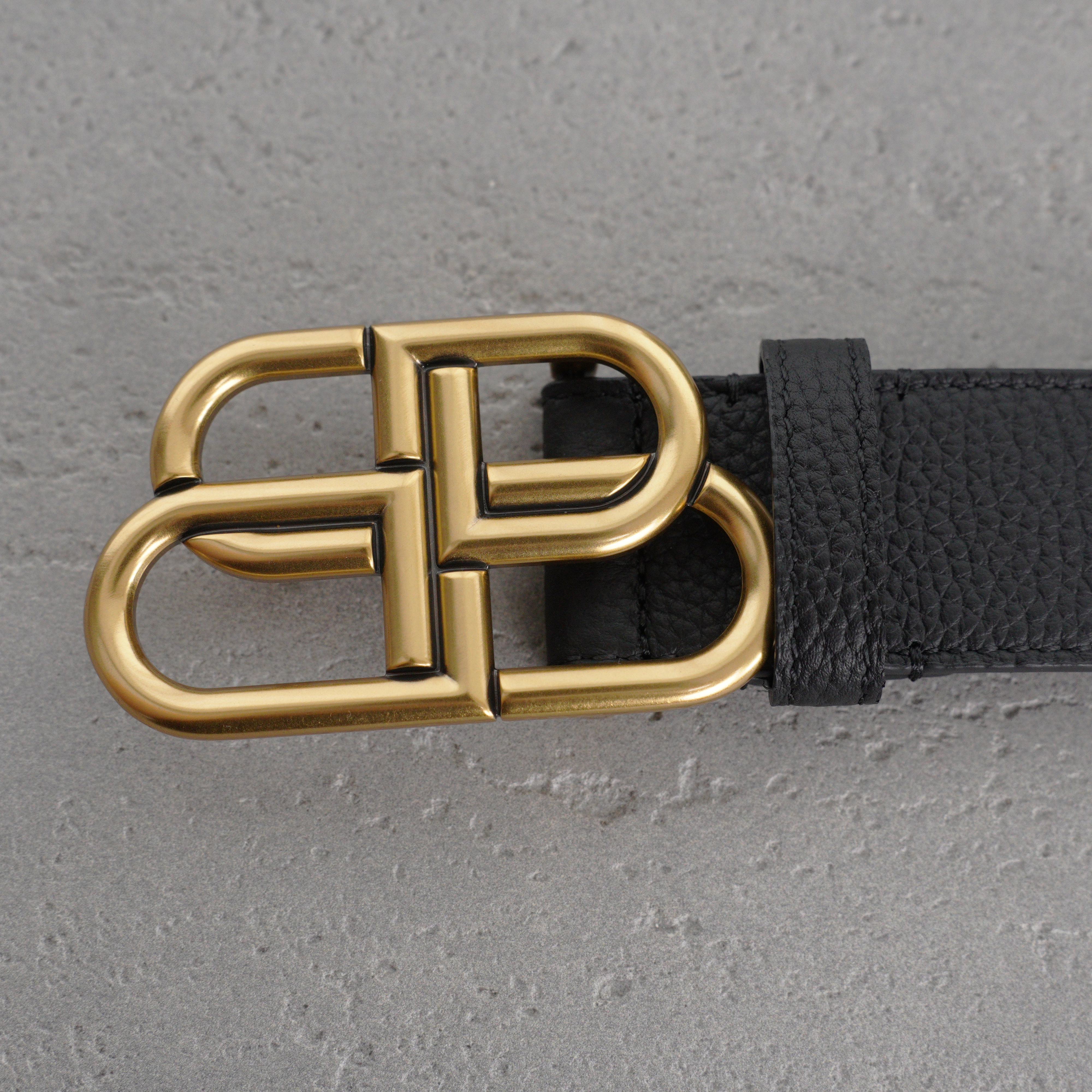 Balenciaga Bb Large Belt in Black-3.5cm（5703701CH041000）