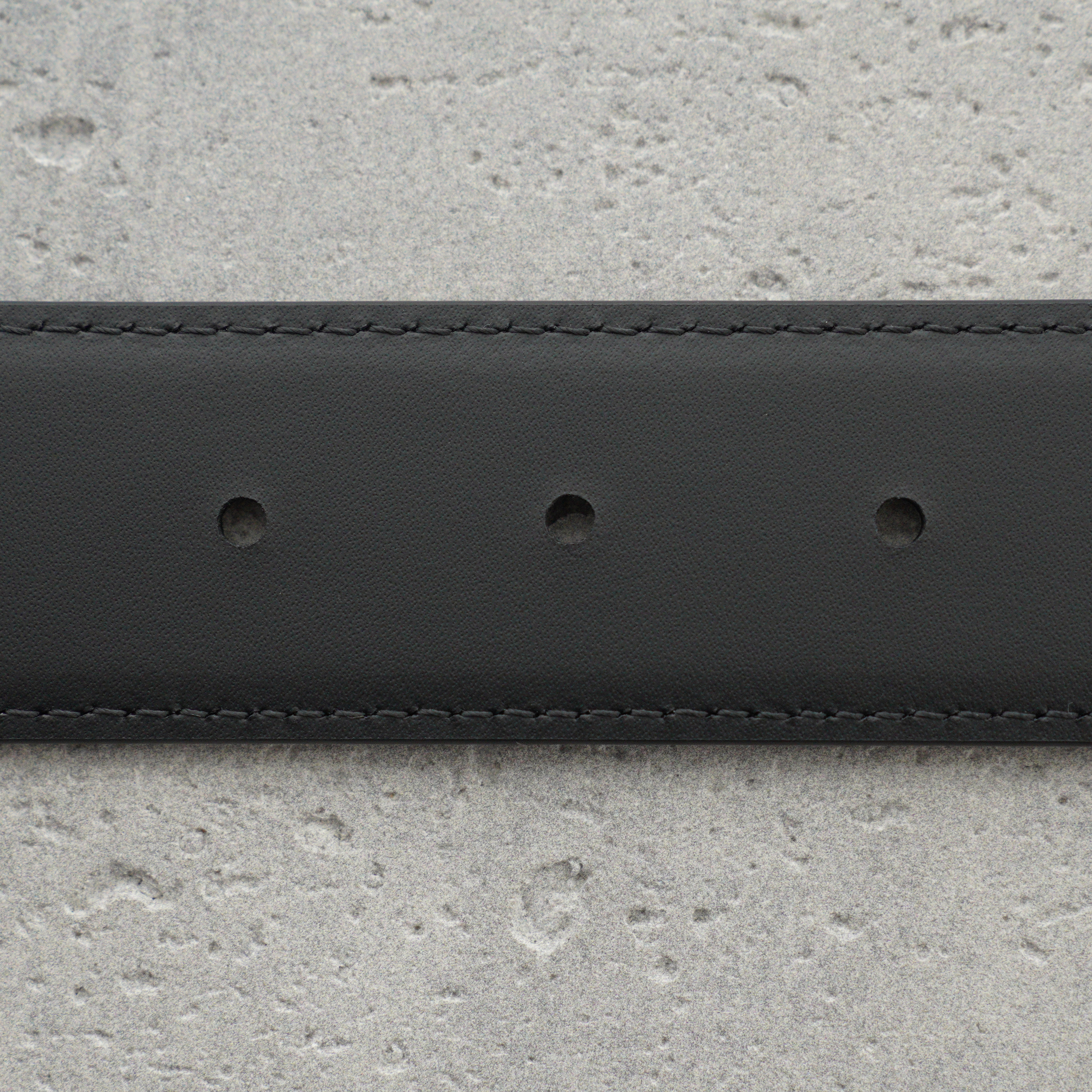 PRADA Saffiano Leather Belt In Black-3.5cm（2CM206-053-F0002）