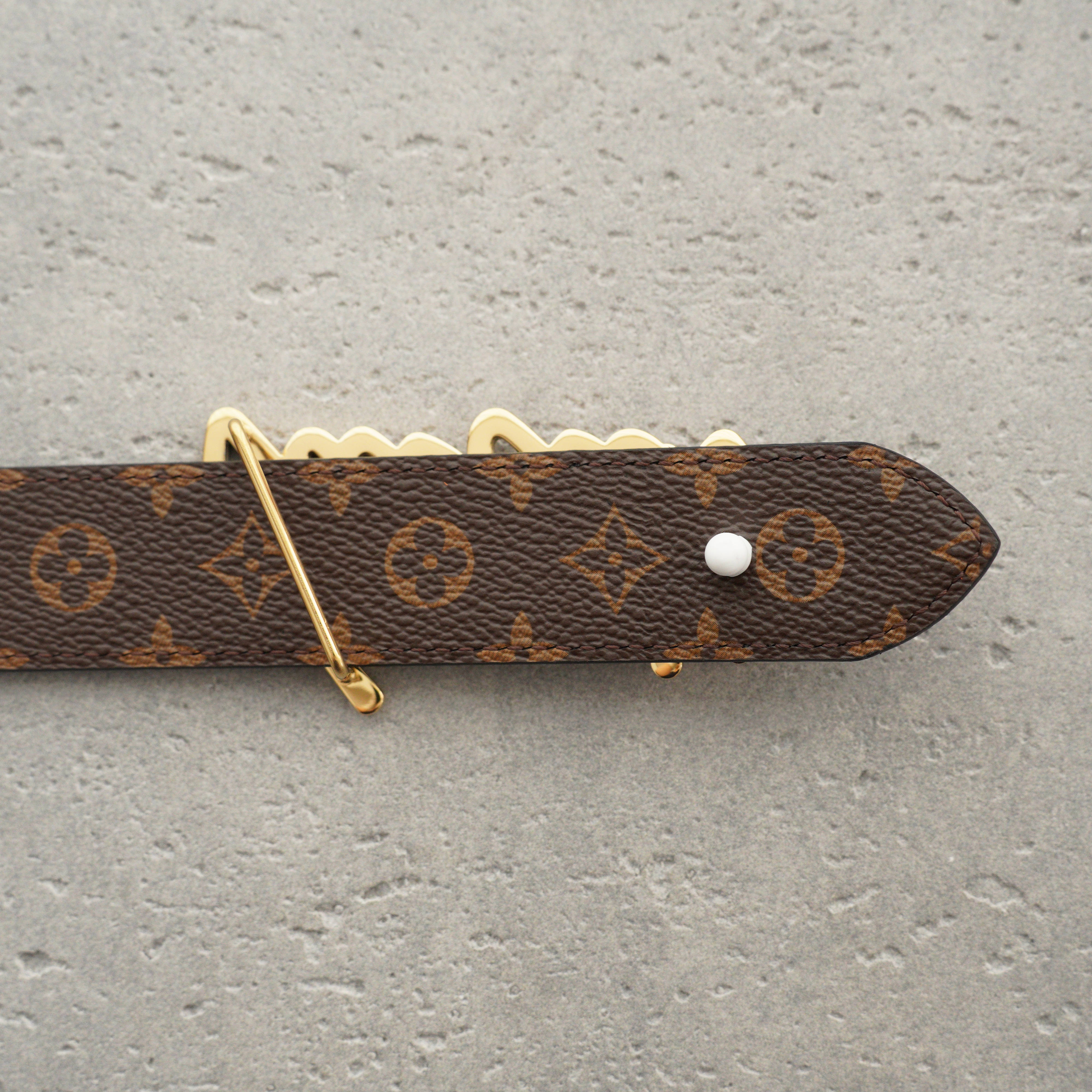 Louis Vuitton Script 30mm leather belt（M4472W）