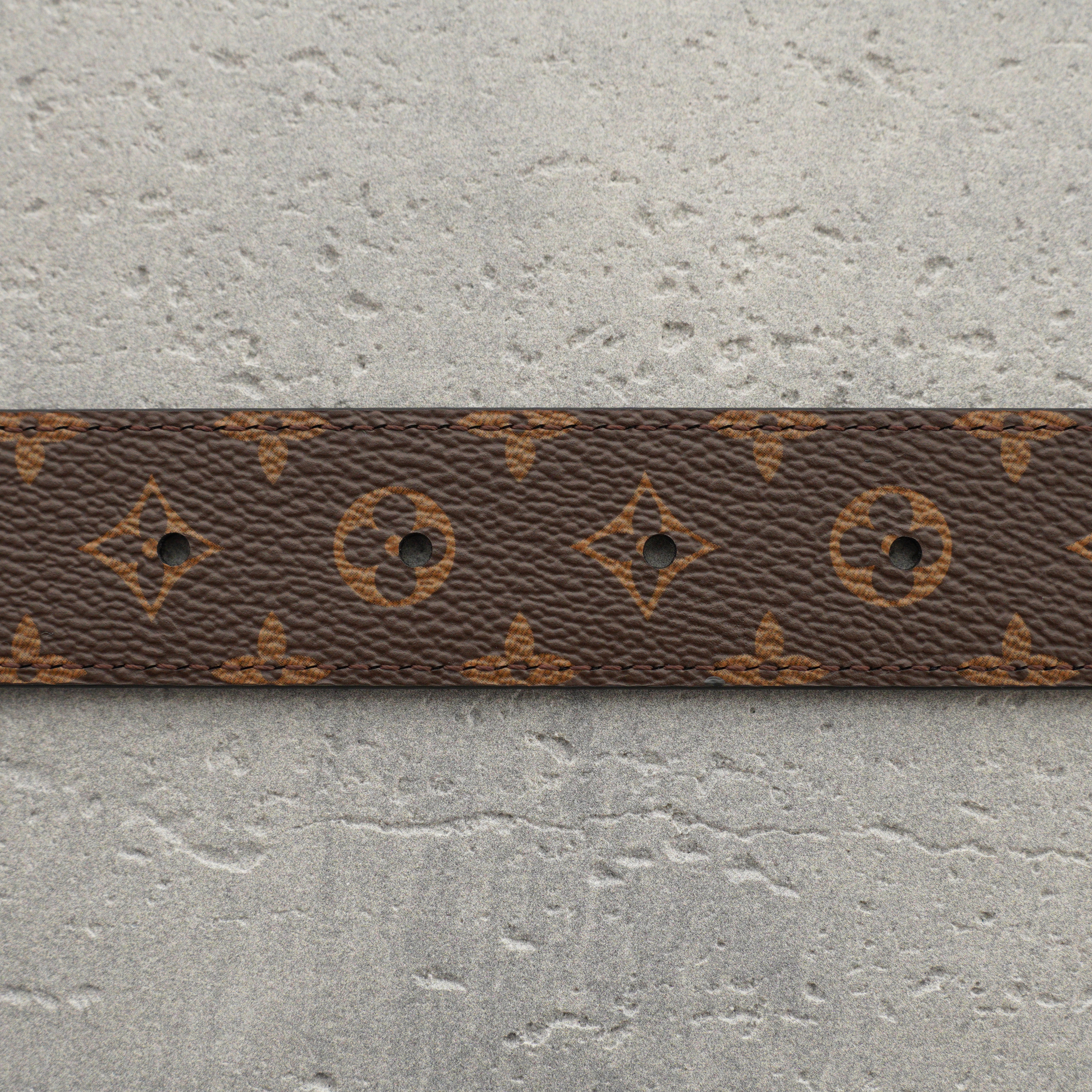 Louis Vuitton Script 30mm leather belt（M4472W）