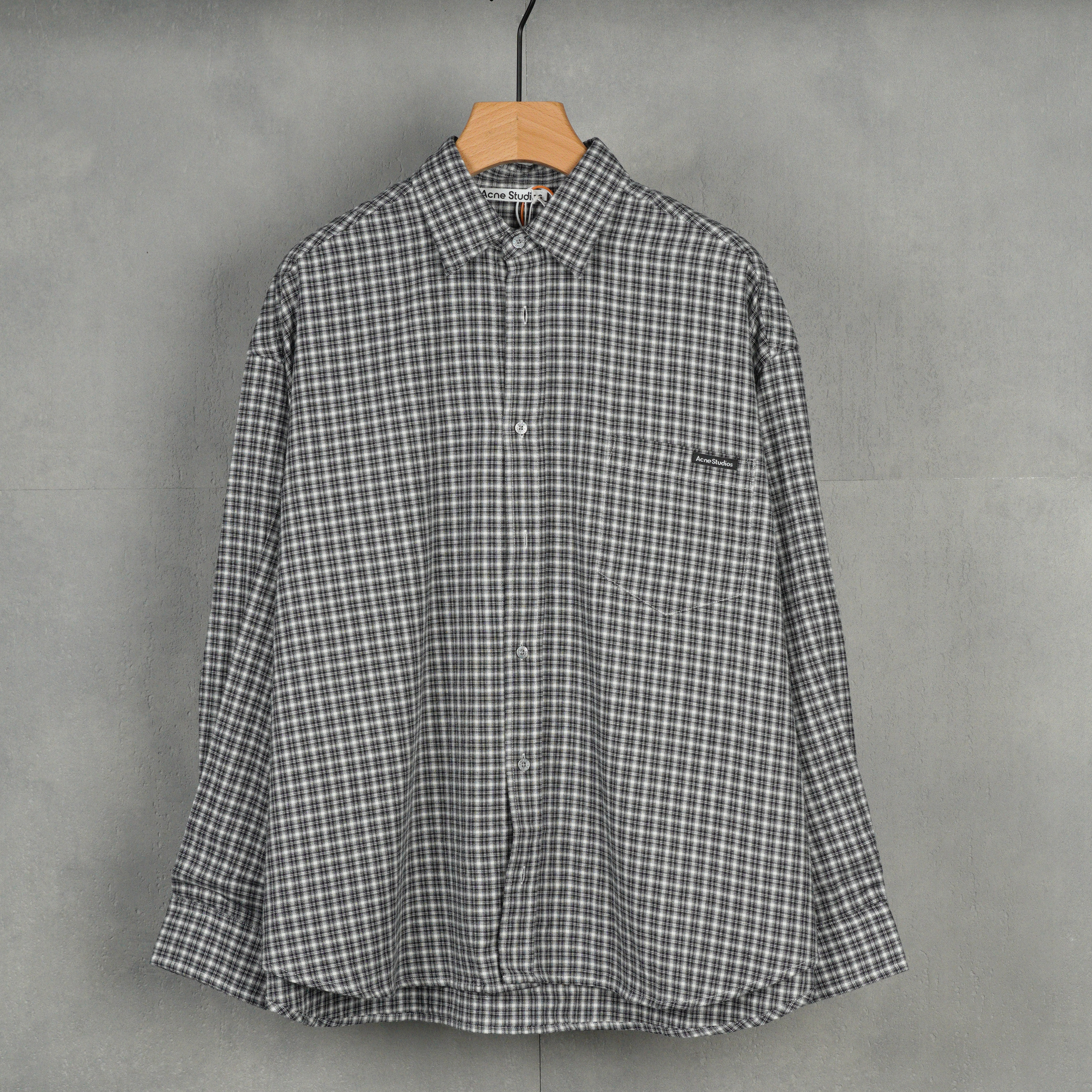 Acne Studios Check Shirt Black/White (BB0667-J83）