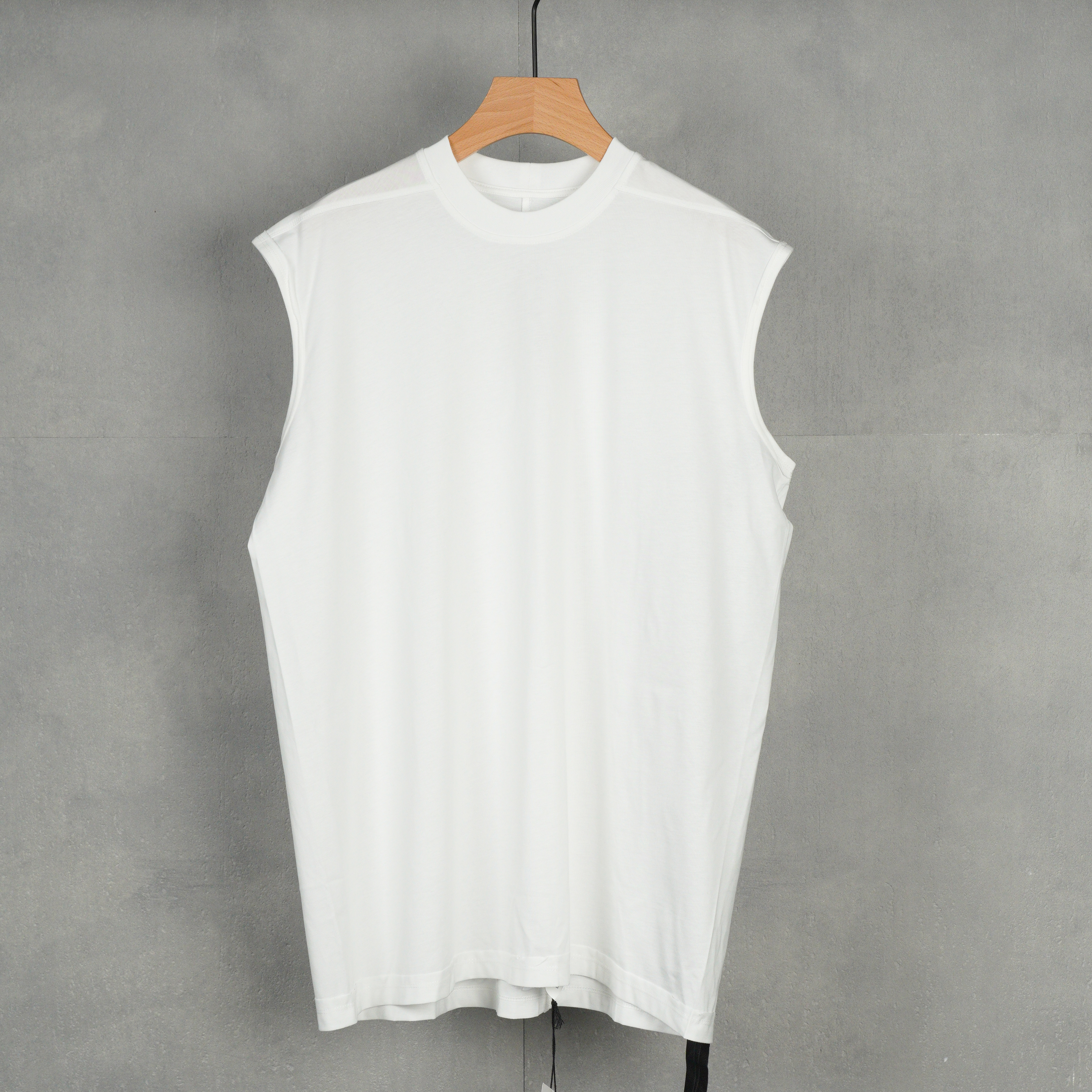 RICK OWENS Oversized Sleeveless Crewneck T-Shirt（RU01D3160BA-09）