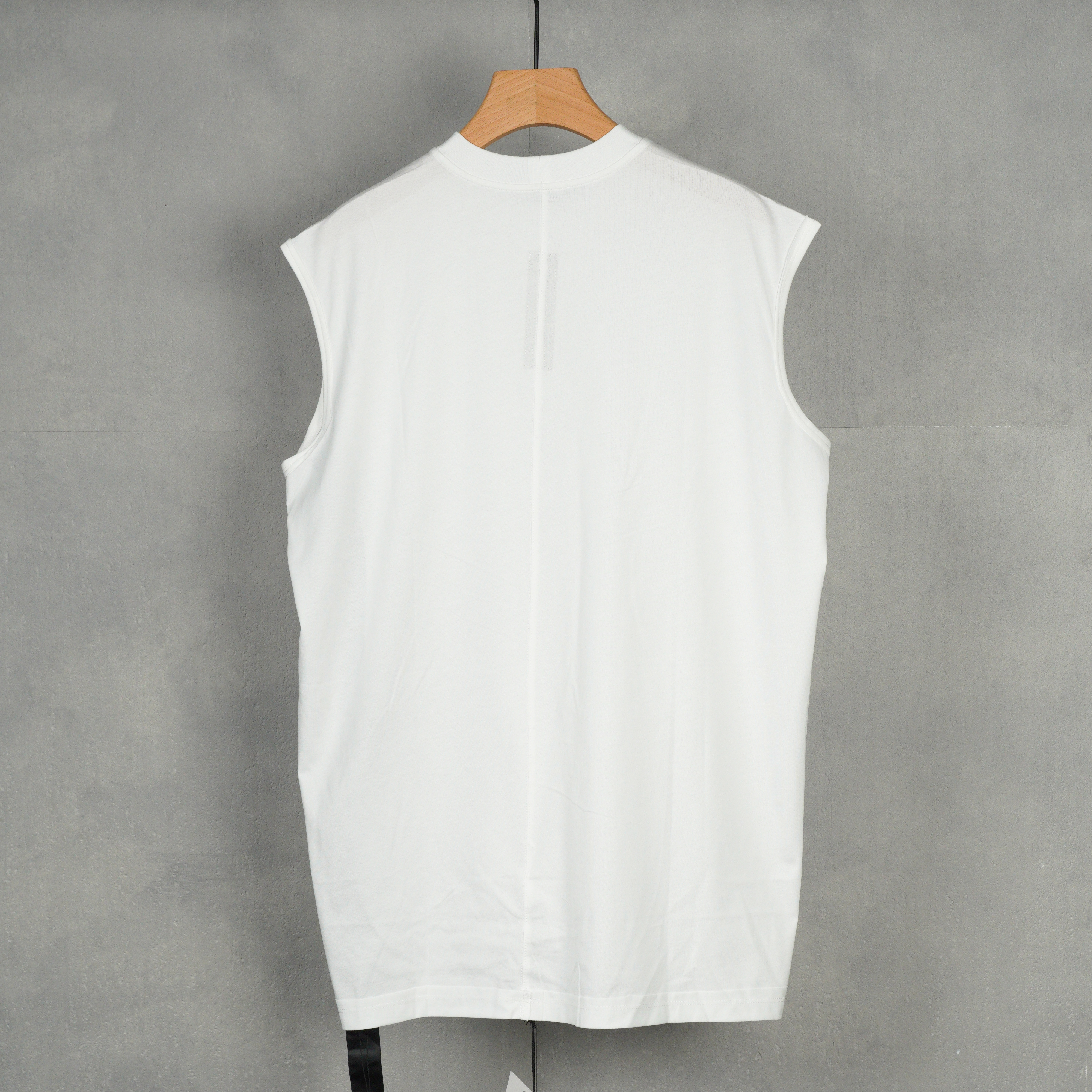 RICK OWENS Oversized Sleeveless Crewneck T-Shirt（RU01D3160BA-09）