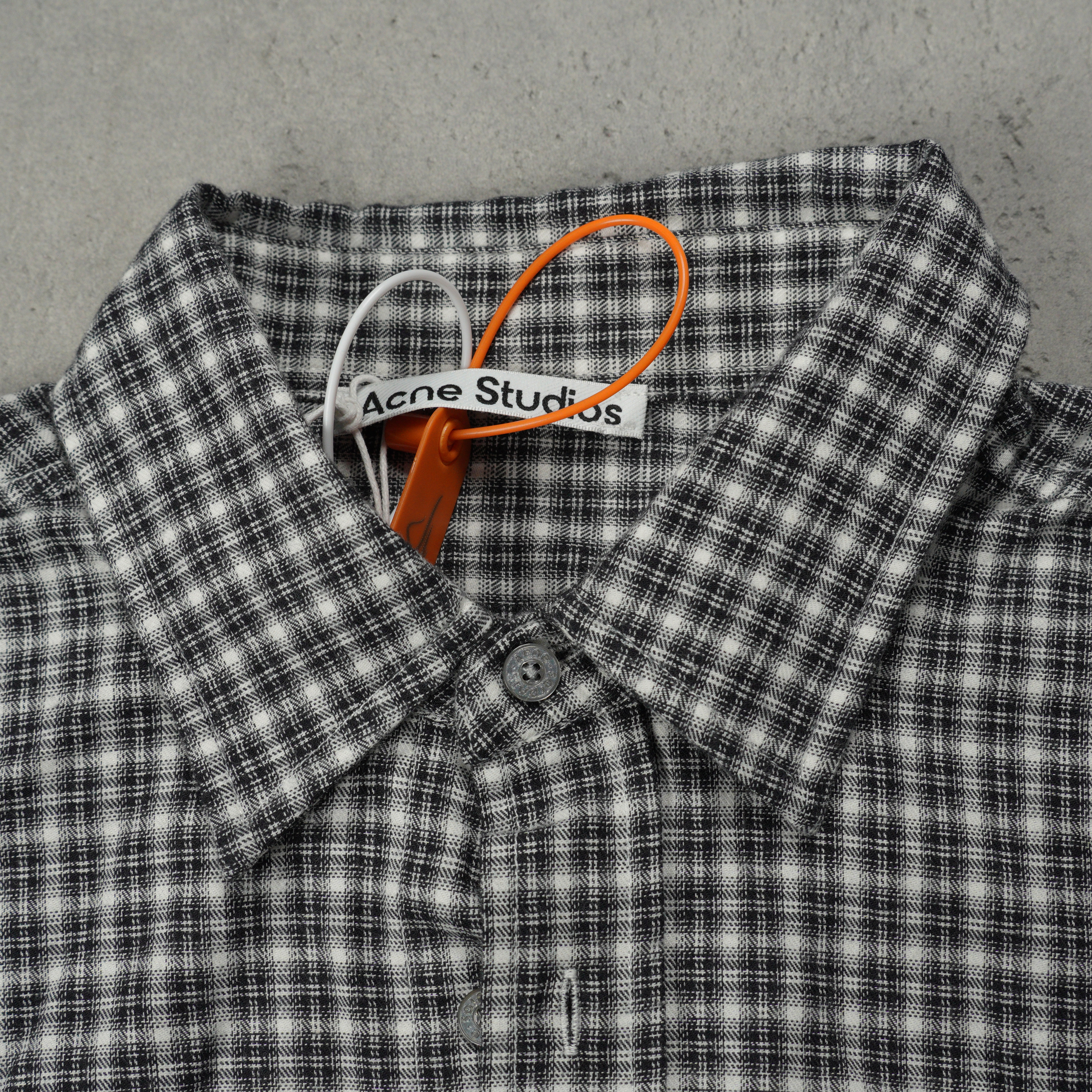 Acne Studios Check Shirt Black/White (BB0667-J83）