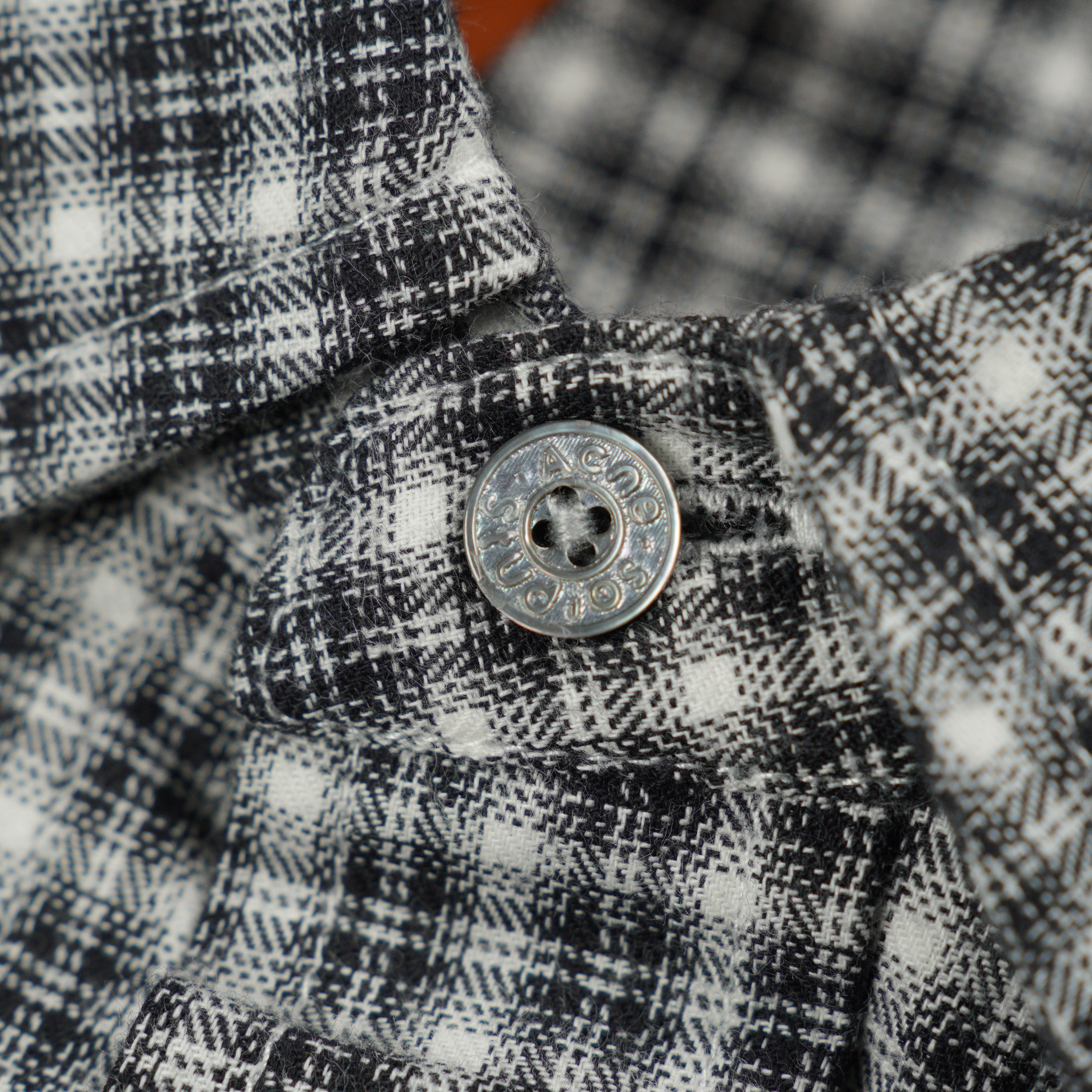 Acne Studios Check Shirt Black/White (BB0667-J83）