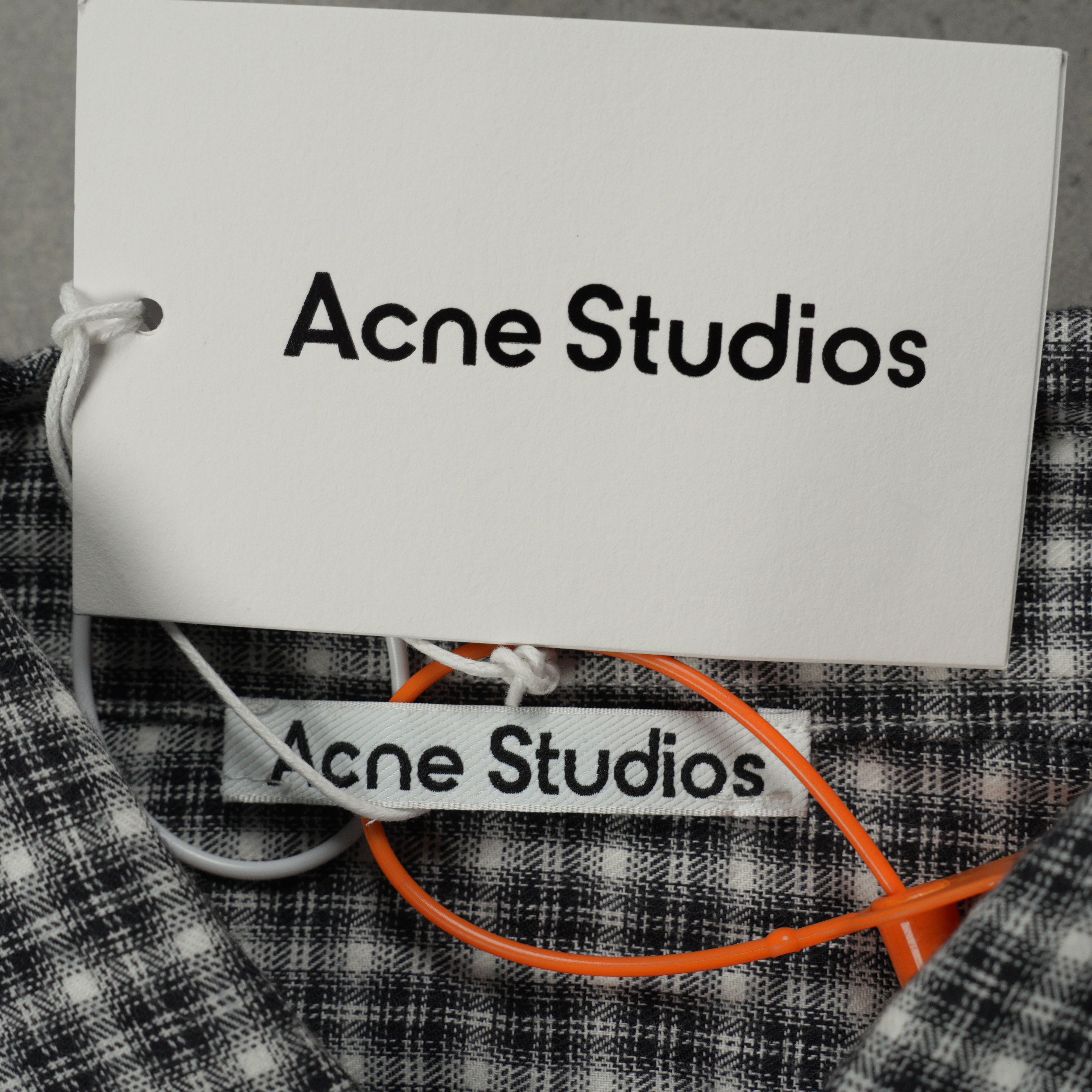Acne Studios Check Shirt Black/White (BB0667-J83）