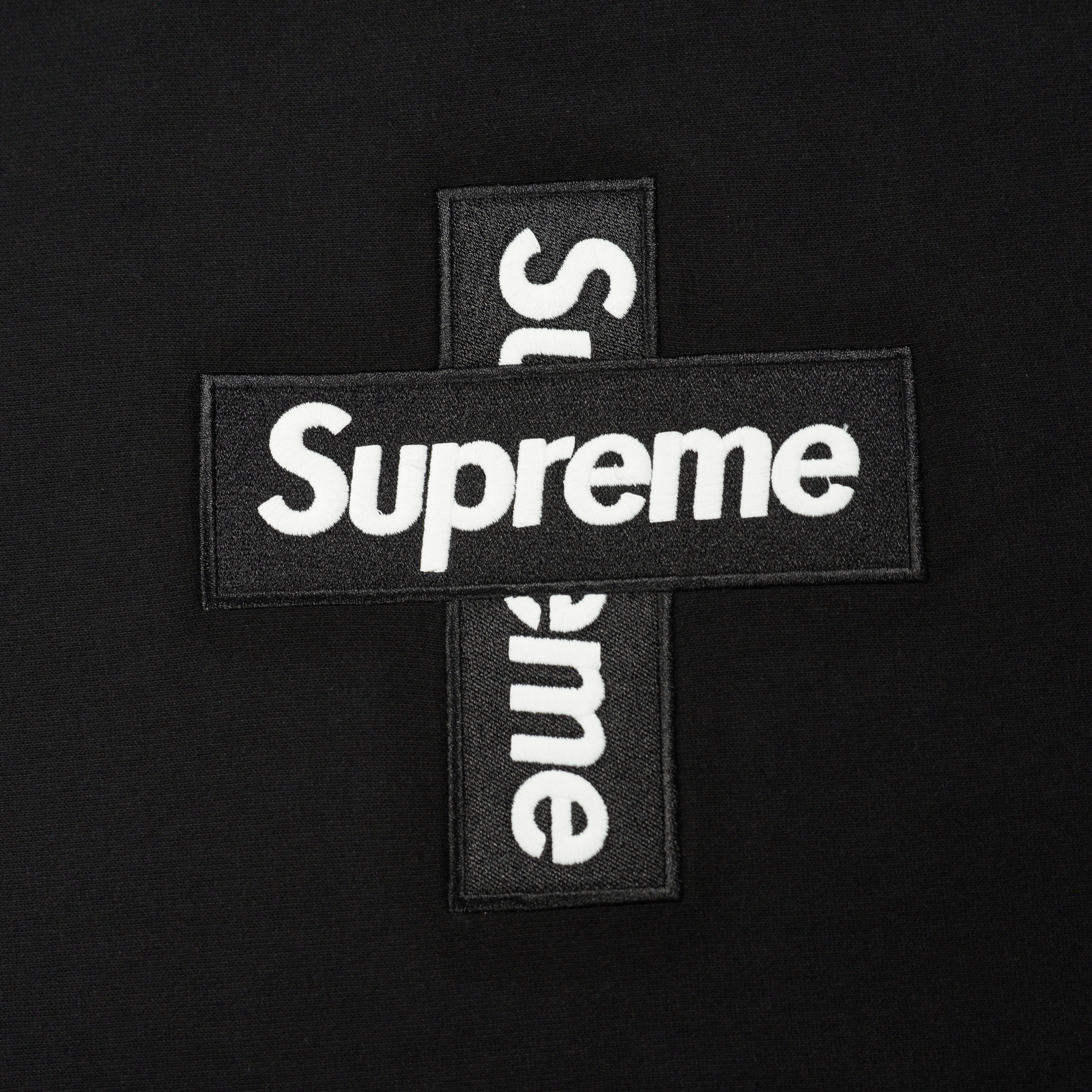 Supreme Week 15 Cross Box logo Hooded Sweatshirt Logo badge hooded sweatshirt"Black"（SUP-FW20-335）