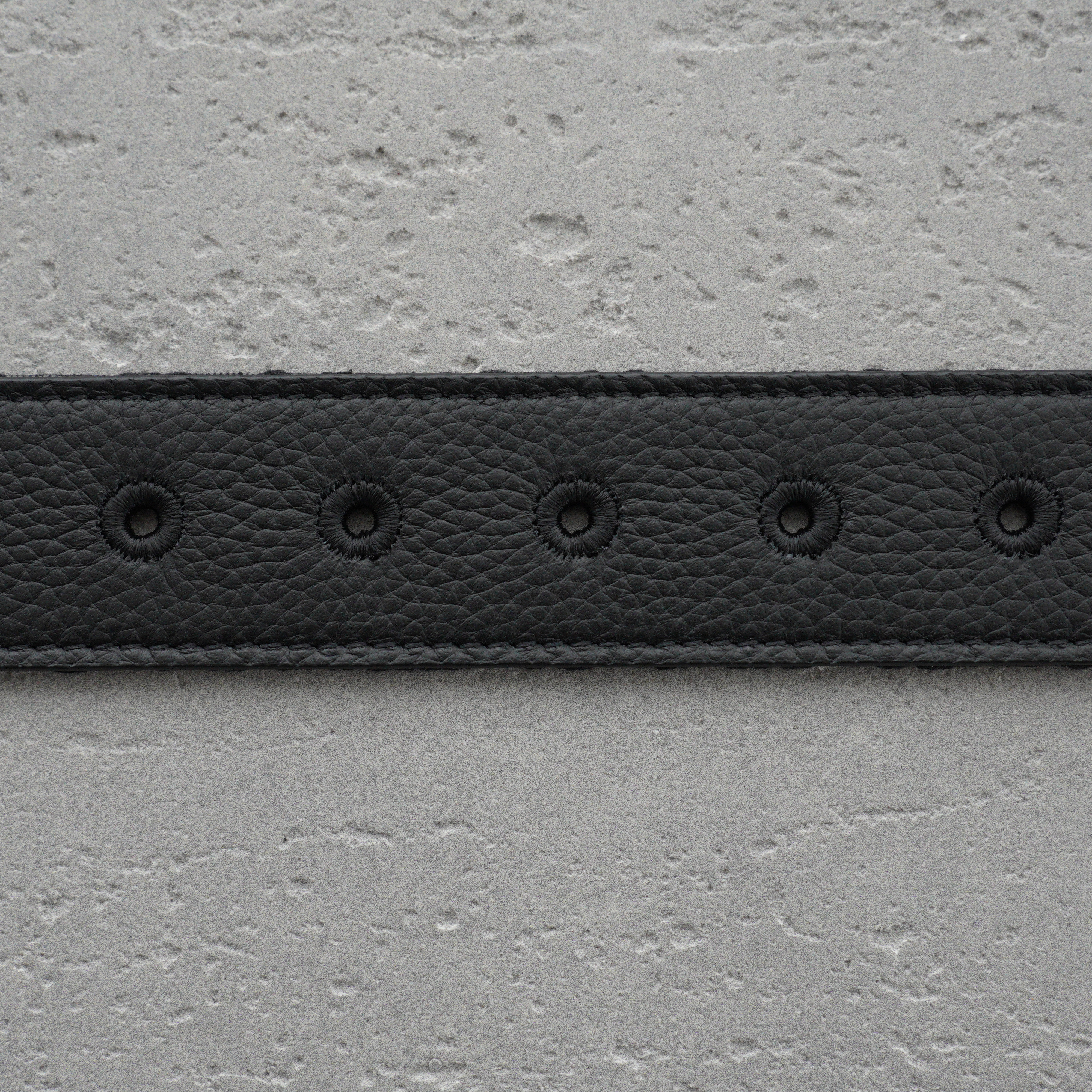 Dior 35mm Black Oblique Print Belt（4333PLYSE-H03E）