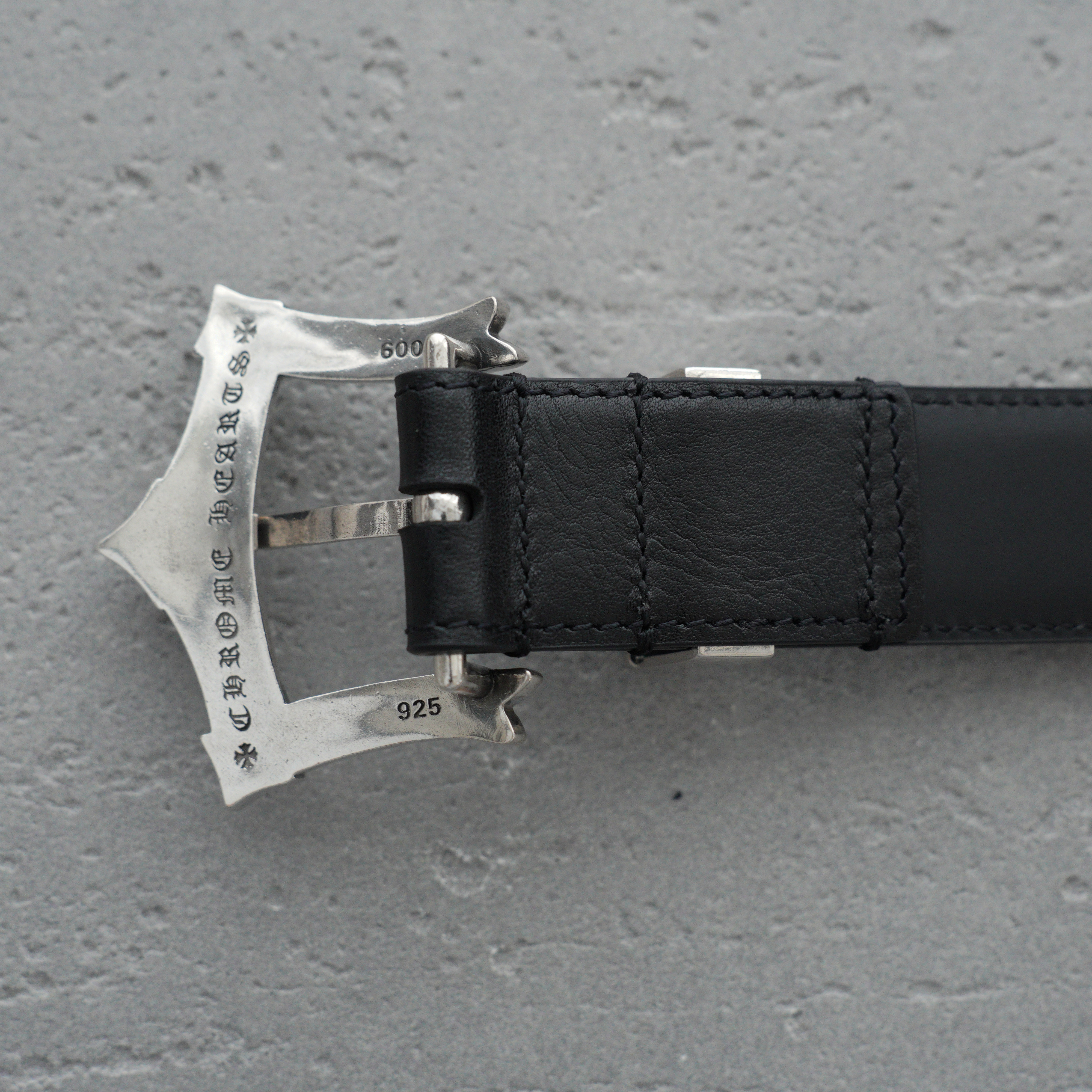 Chrome Hearts Waxed Punk Leather Belt-3cm（CH16019）