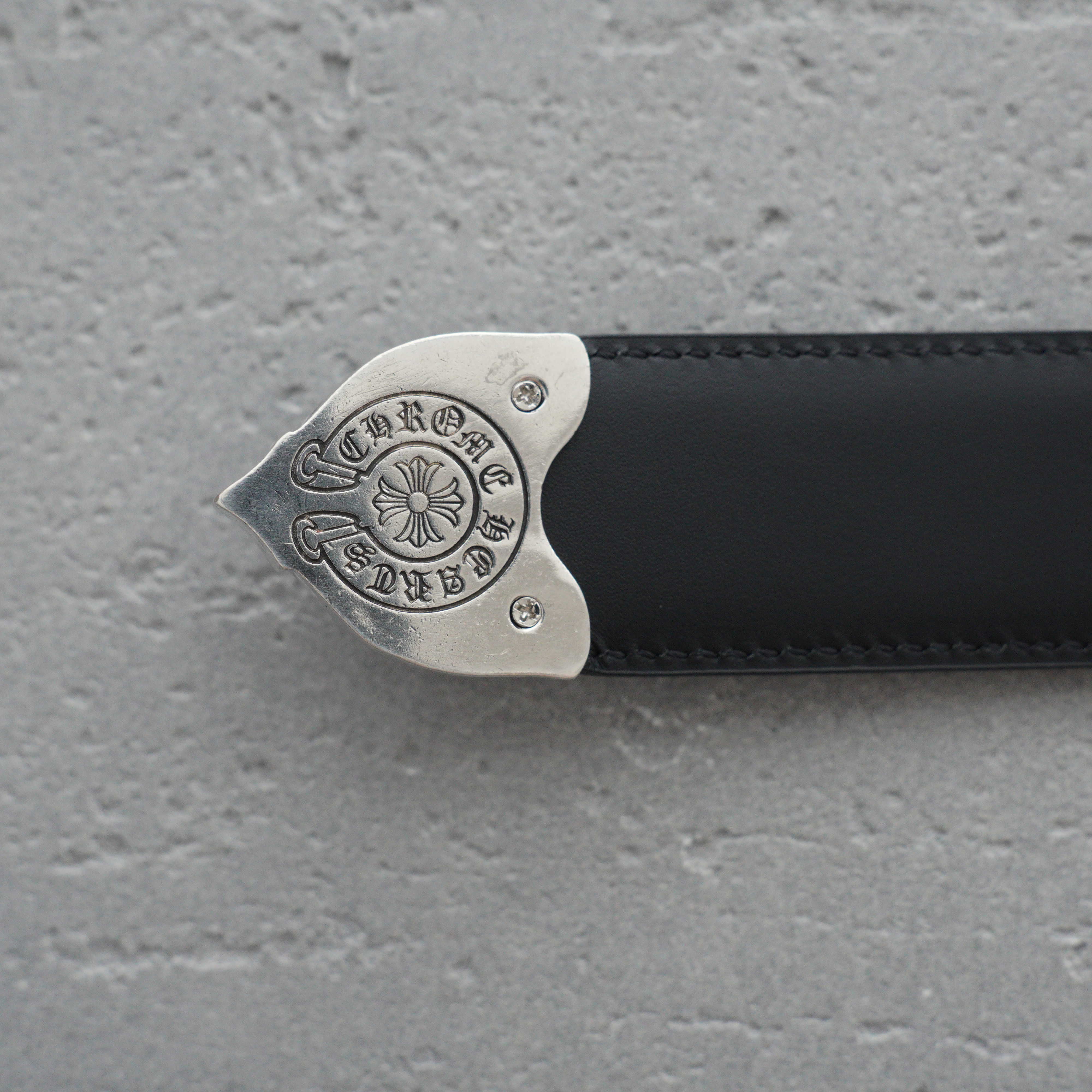 Chrome Hearts Waxed Punk Leather Belt-3cm（CH16019）