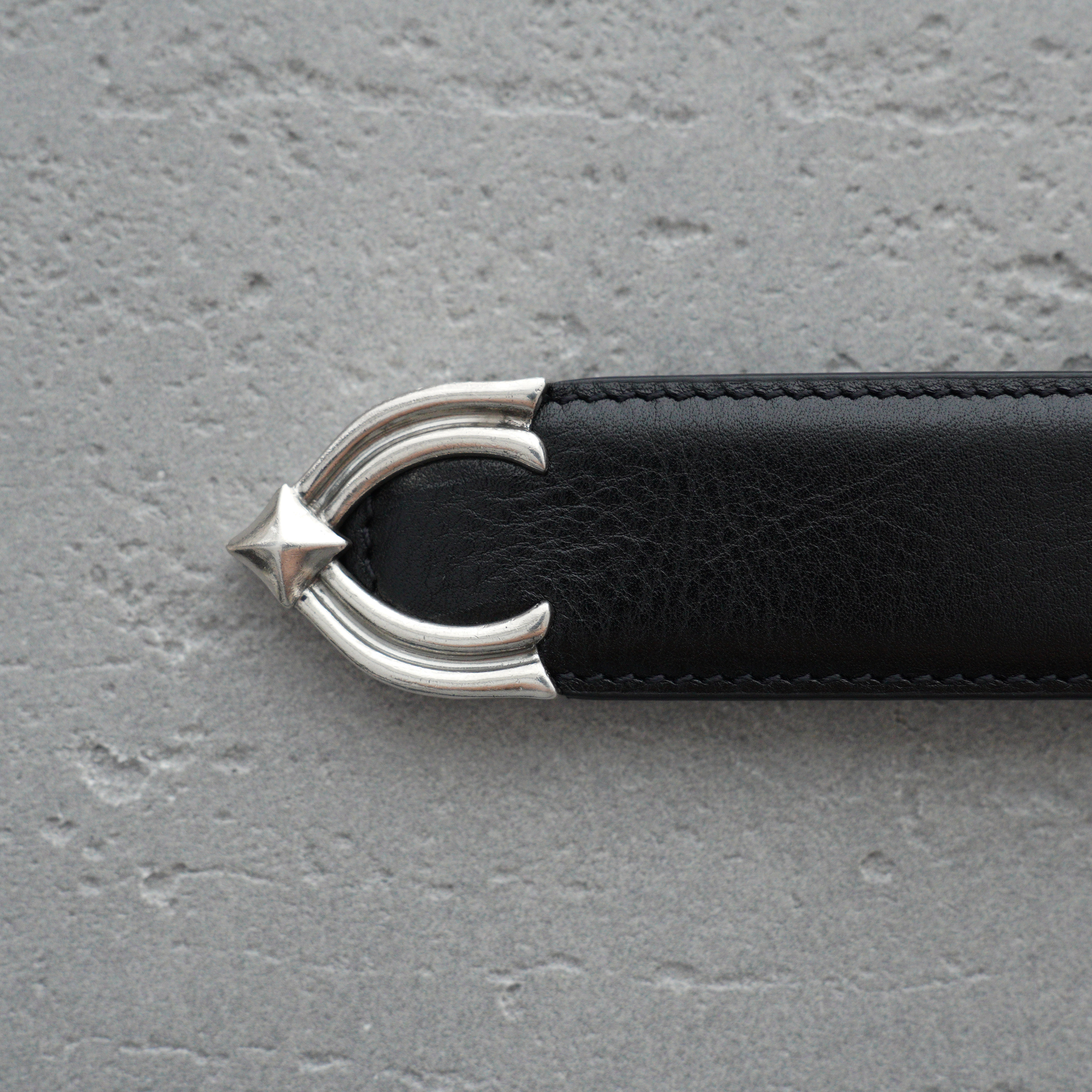 Chrome Hearts Waxed Punk Leather Belt-3cm（CH16019）