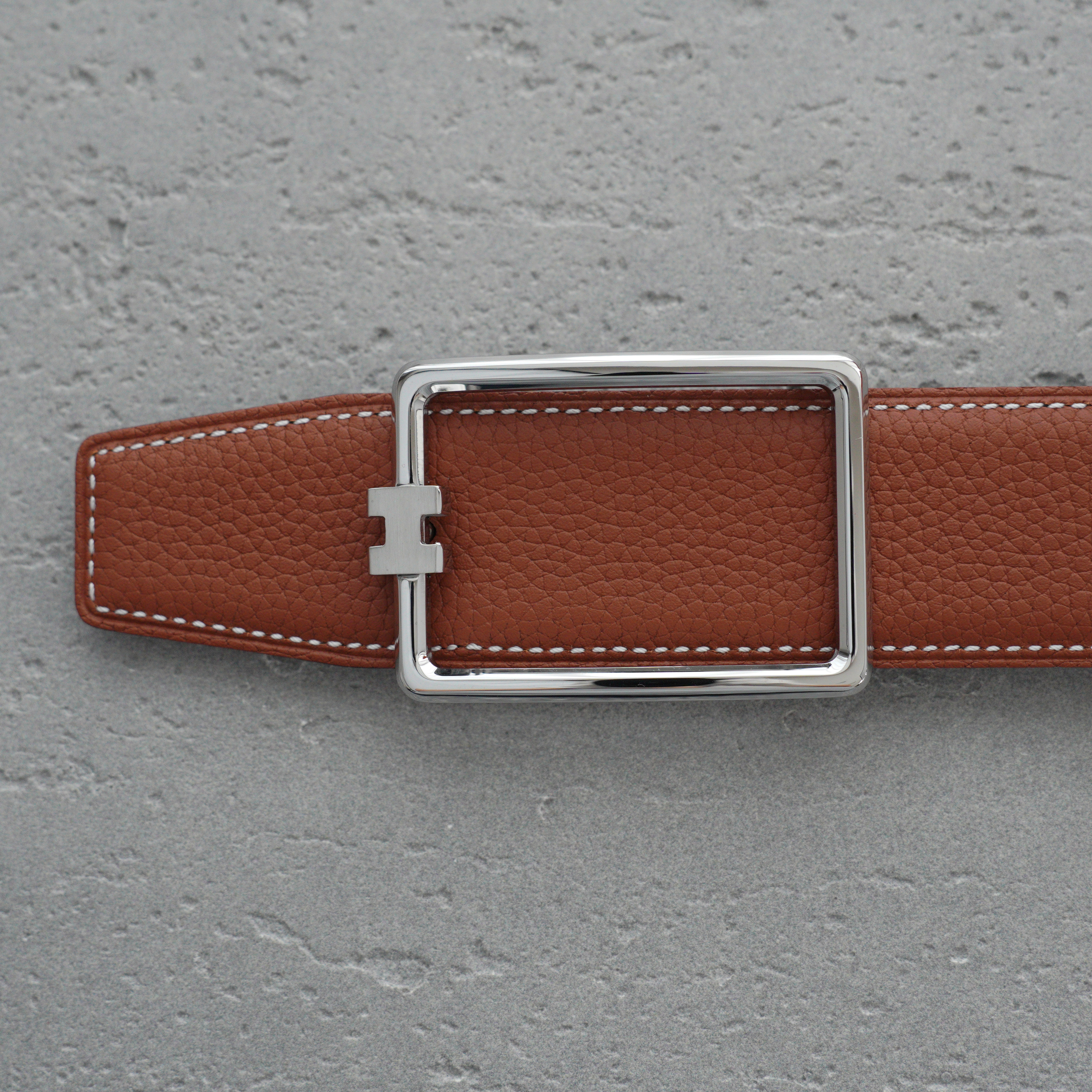 Hermes -- Leather Belts Men's-3.8cm（H081675CK05-H077971CAAA105）