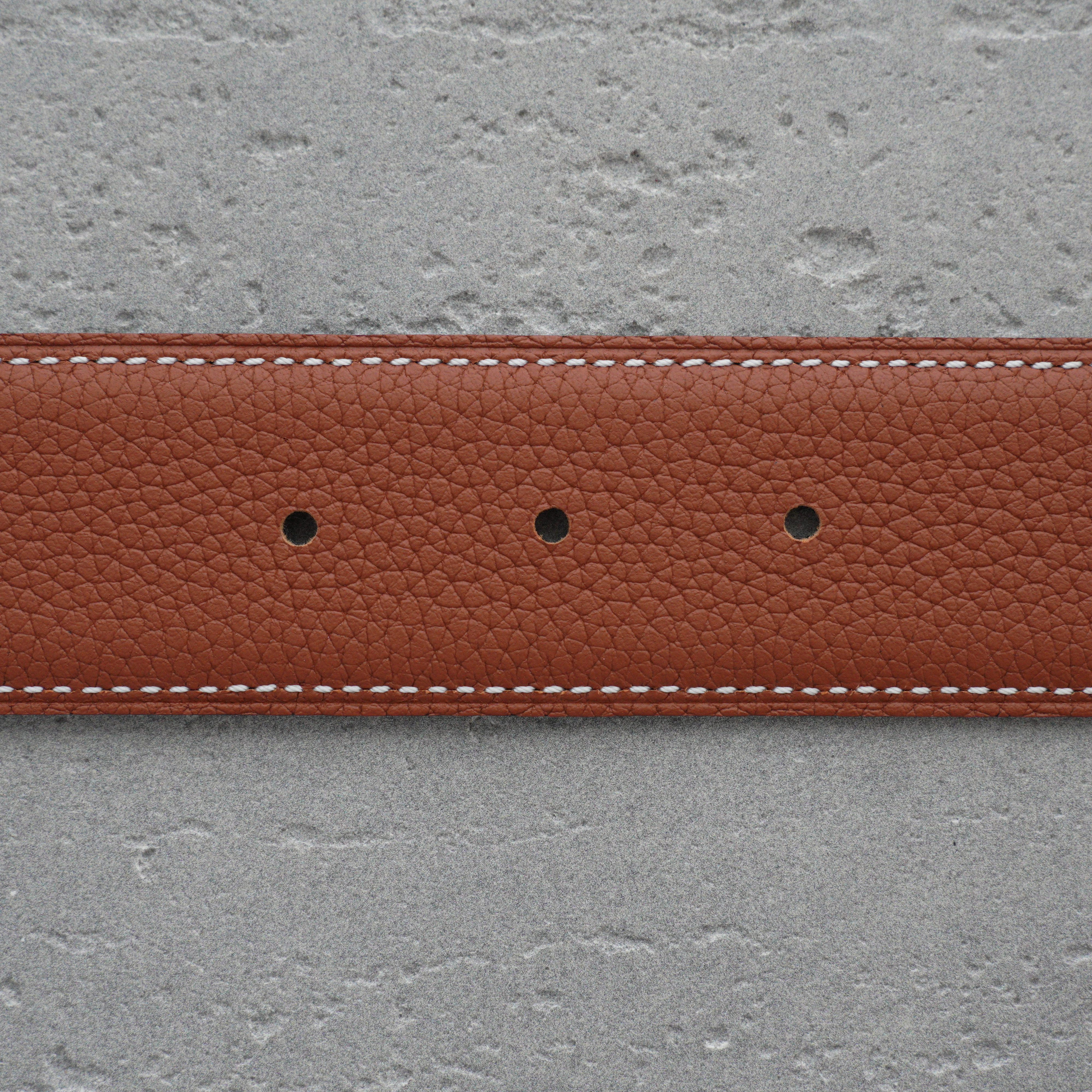 Hermes -- Leather Belts Men's-3.8cm（H081675CK05-H077971CAAA105）