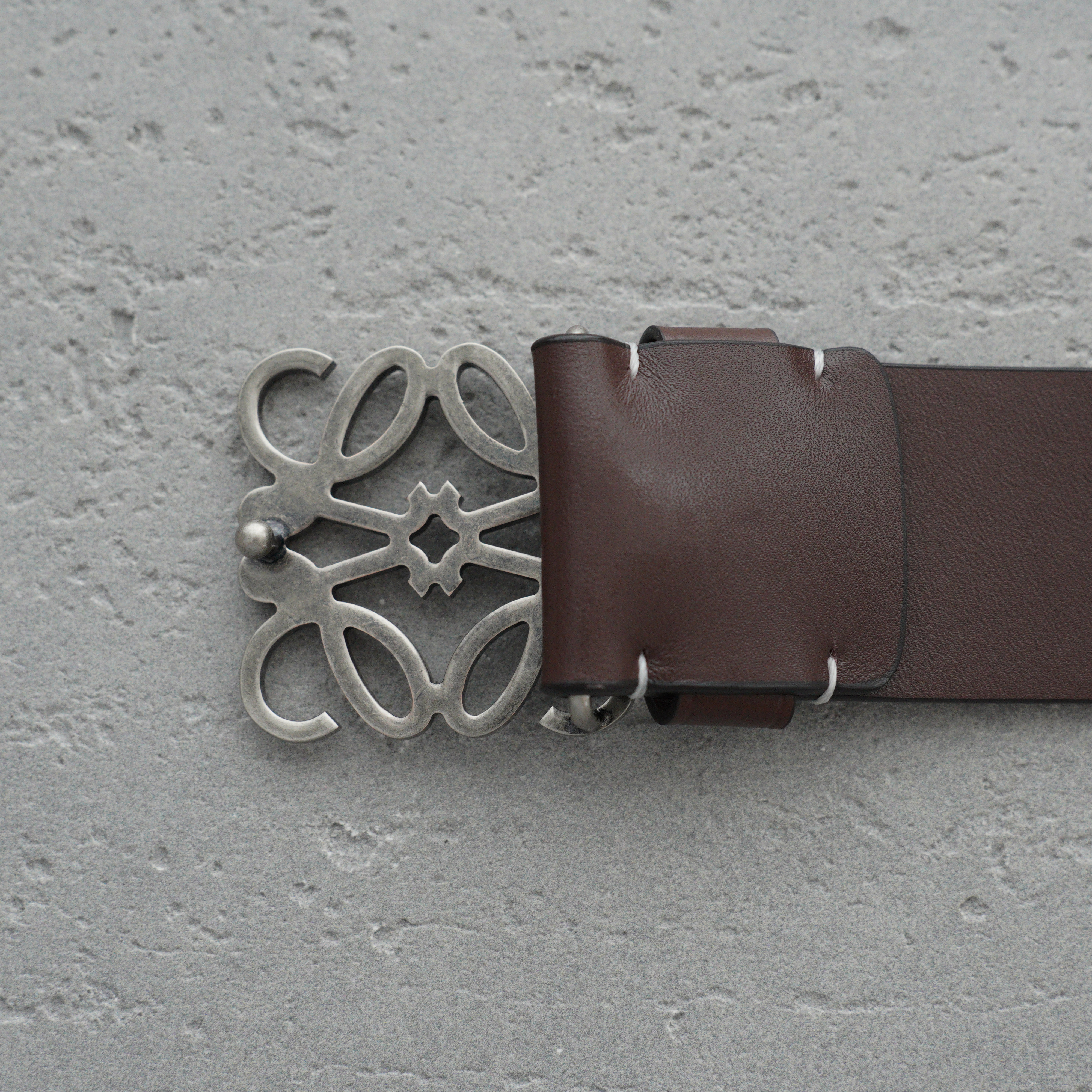 LOEWE Calfskin Chunky Anagram Belt（E619238X49-8779）