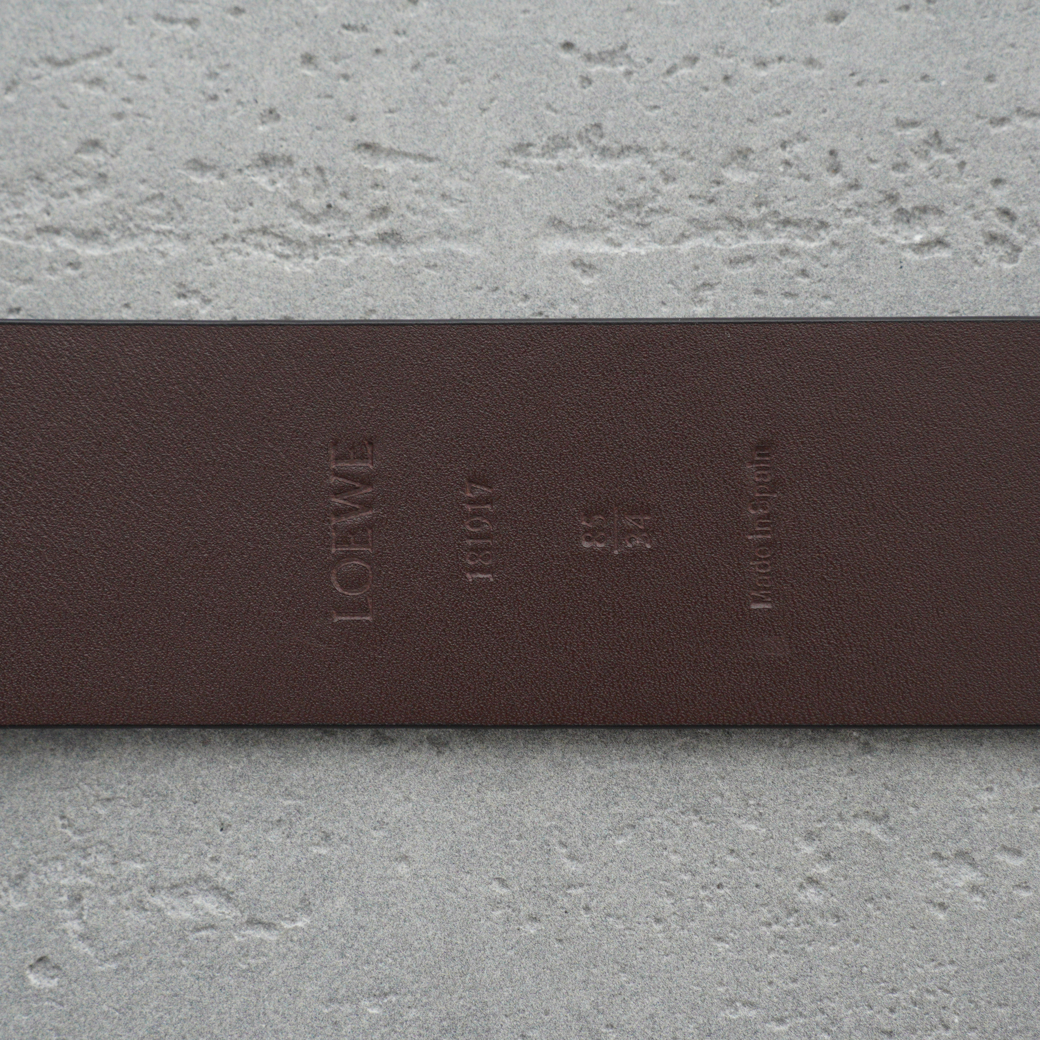 LOEWE Calfskin Chunky Anagram Belt（E619238X49-8779）