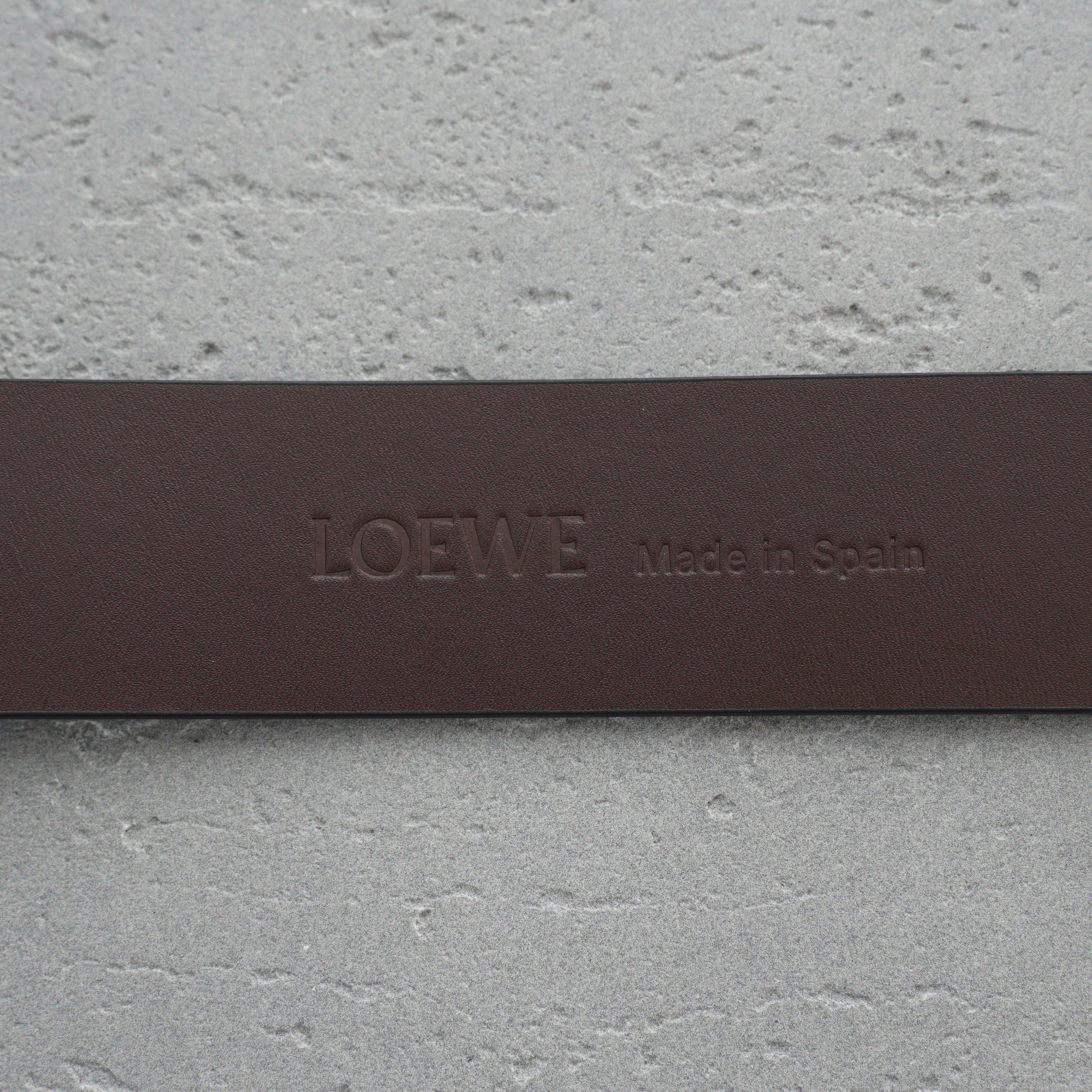 LOEWE Calfskin Chunky Anagram Belt（E619238X49-8779）