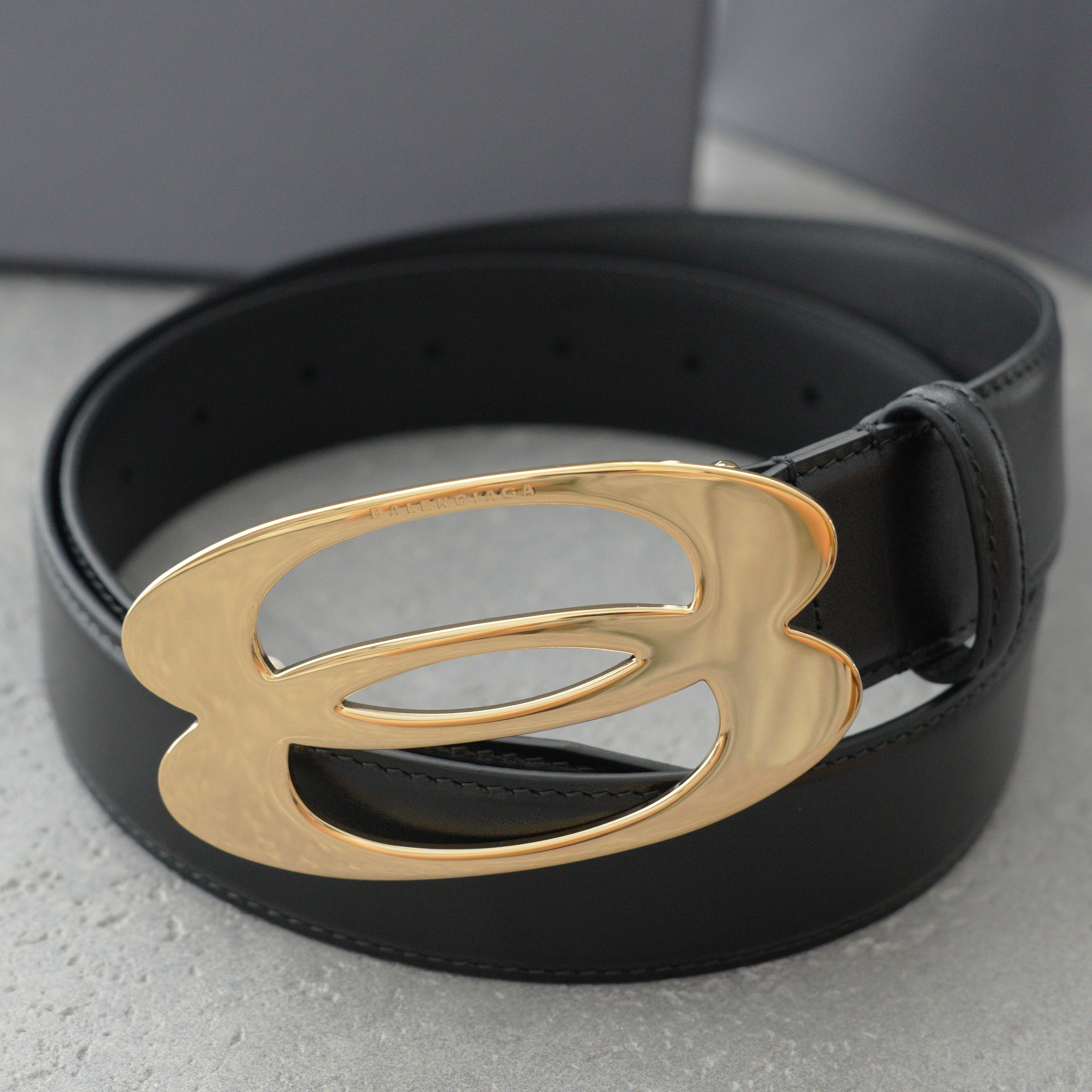 BALENCIAGA Unity Belt "Black"-3.5cm（8116702ABIE）