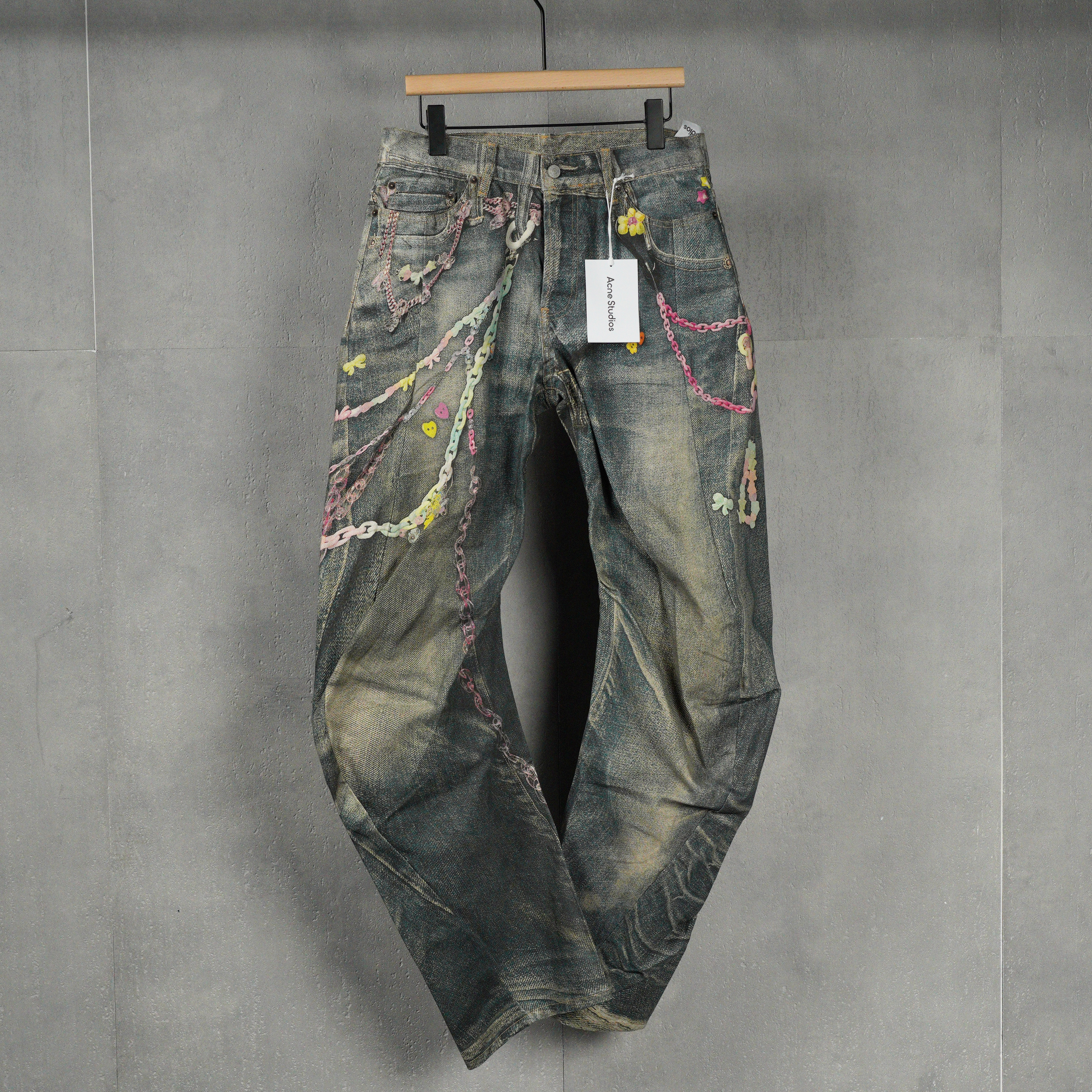 Acne Studios  Loose fit jeans (BK0683-MID BLUE/BK0659-AUZ）