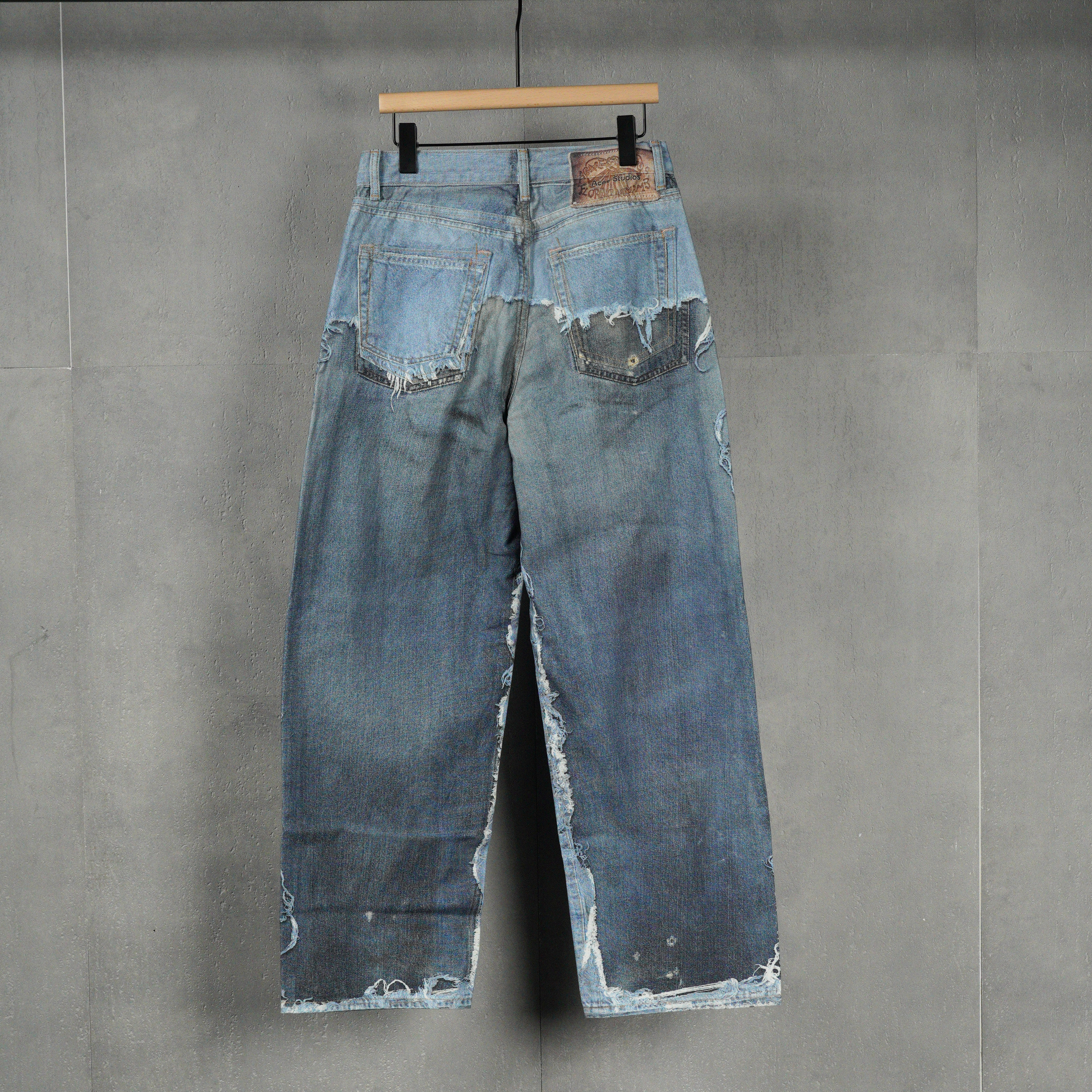 Acne Studios trompe-l’œil jeans - 1981 (RW-UX-TROU000001）
