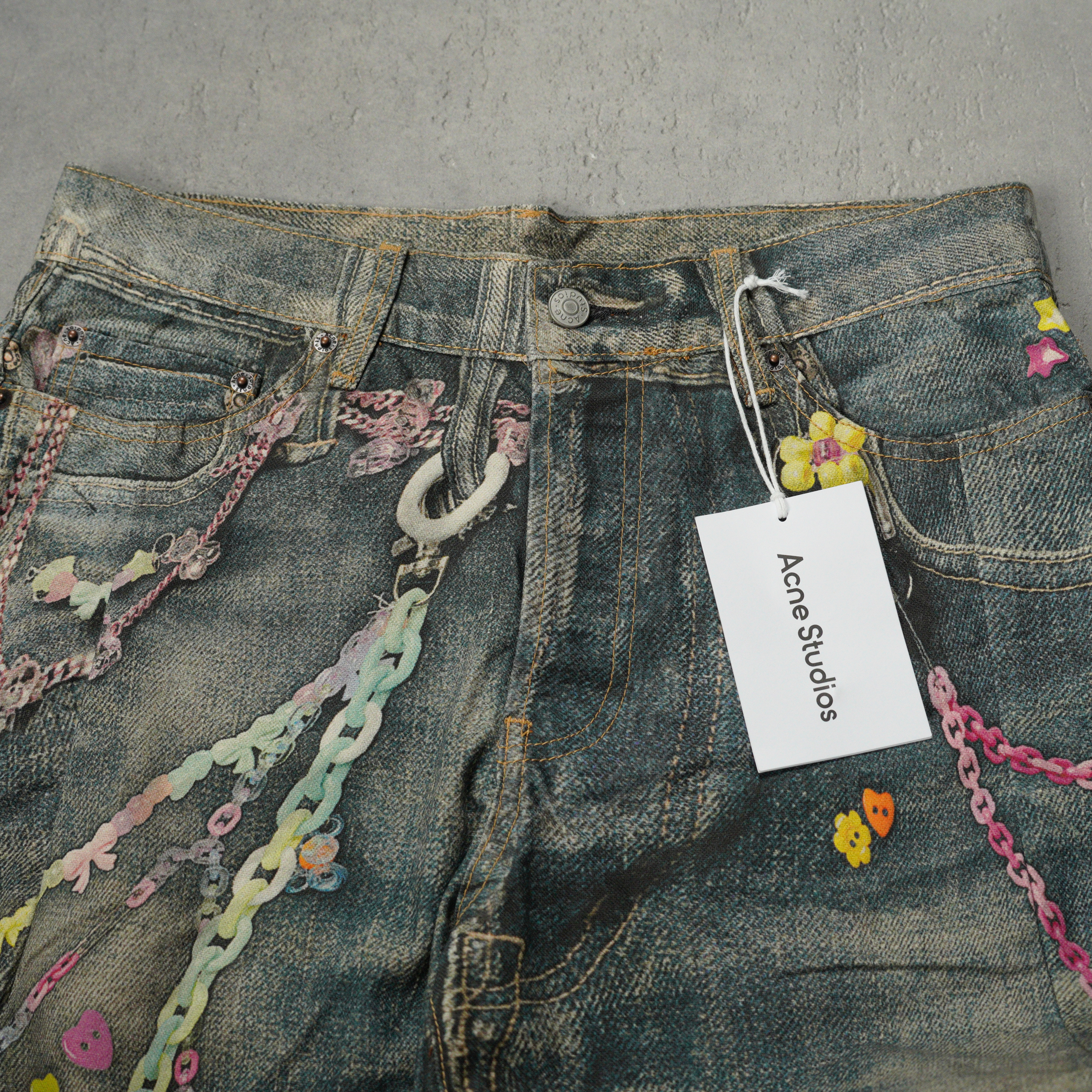 Acne Studios  Loose fit jeans (BK0683-MID BLUE/BK0659-AUZ）