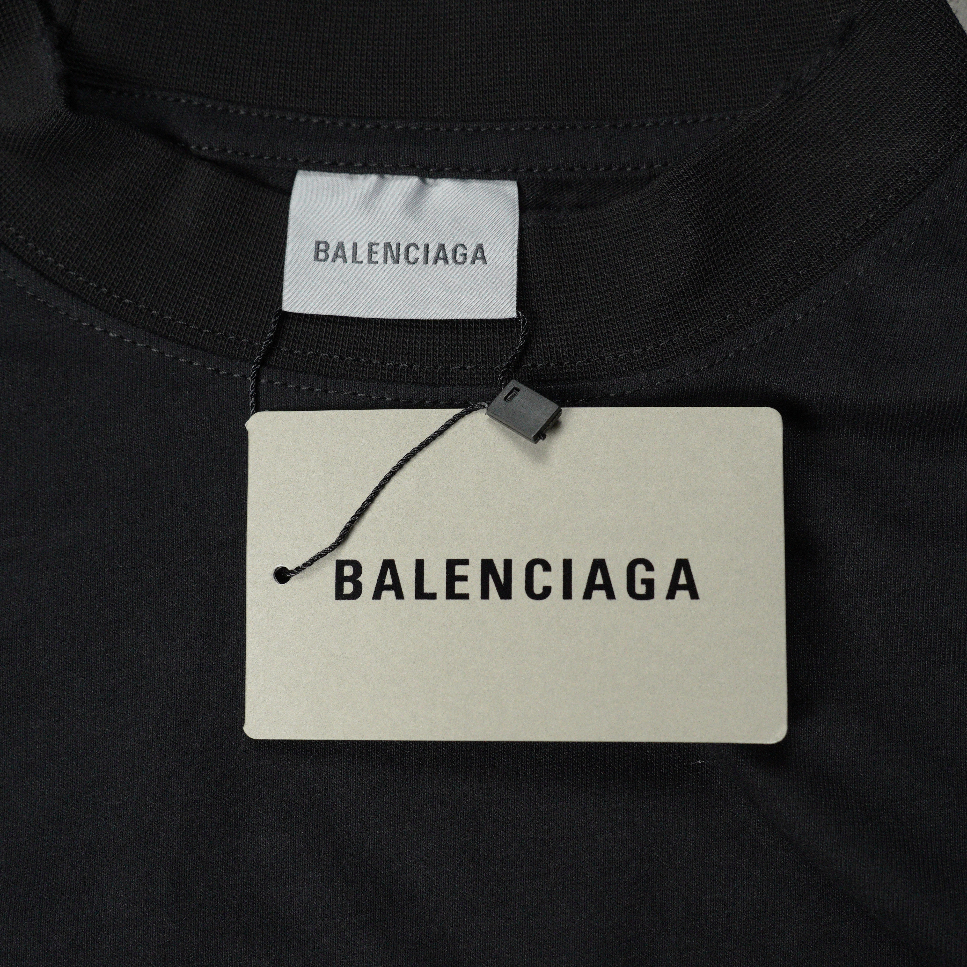 Balenciaga Diy Balenciaga Back Mid-Length T-Shirt (764235TUVK81000）