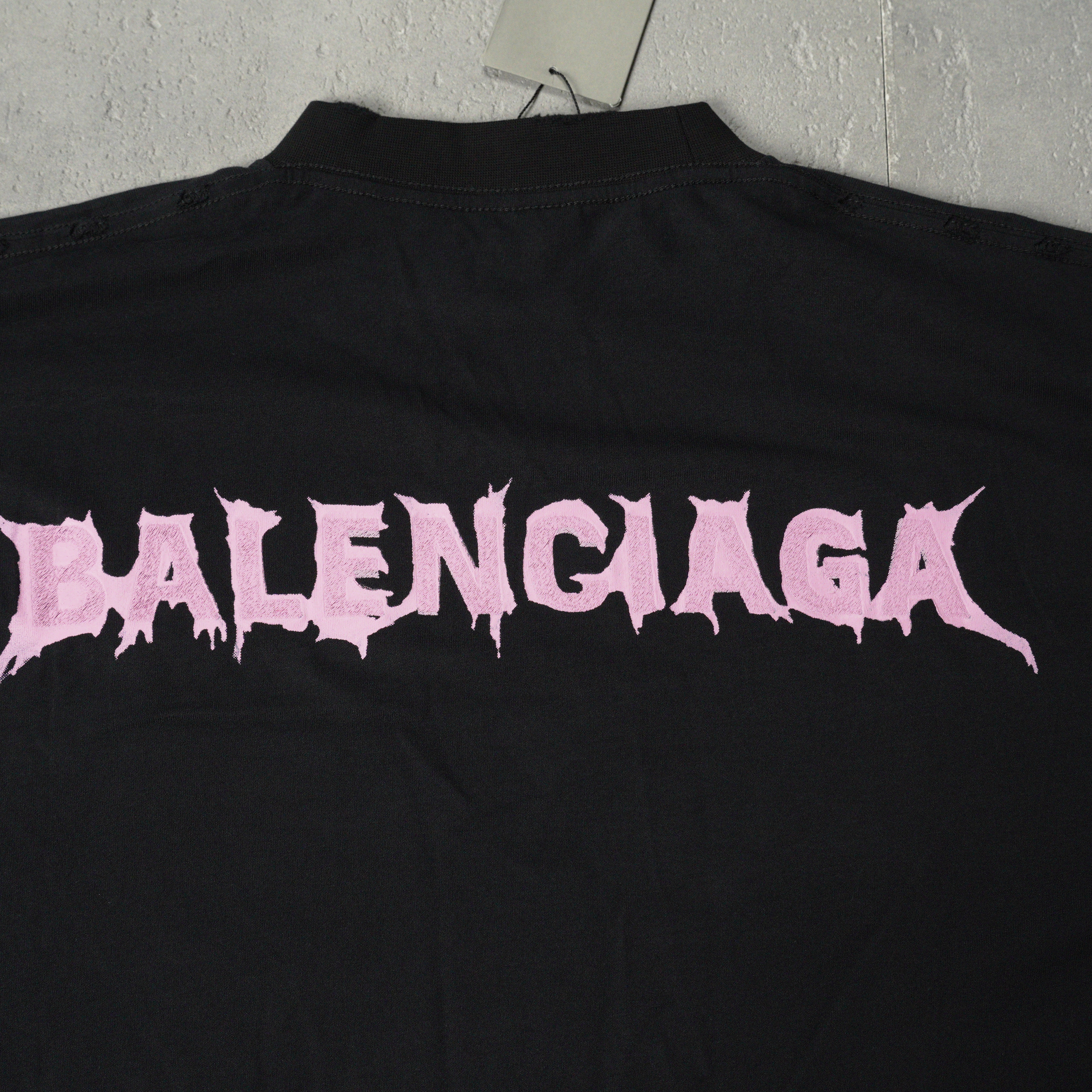 Balenciaga Diy Balenciaga Back Mid-Length T-Shirt (764235TUVK81000）