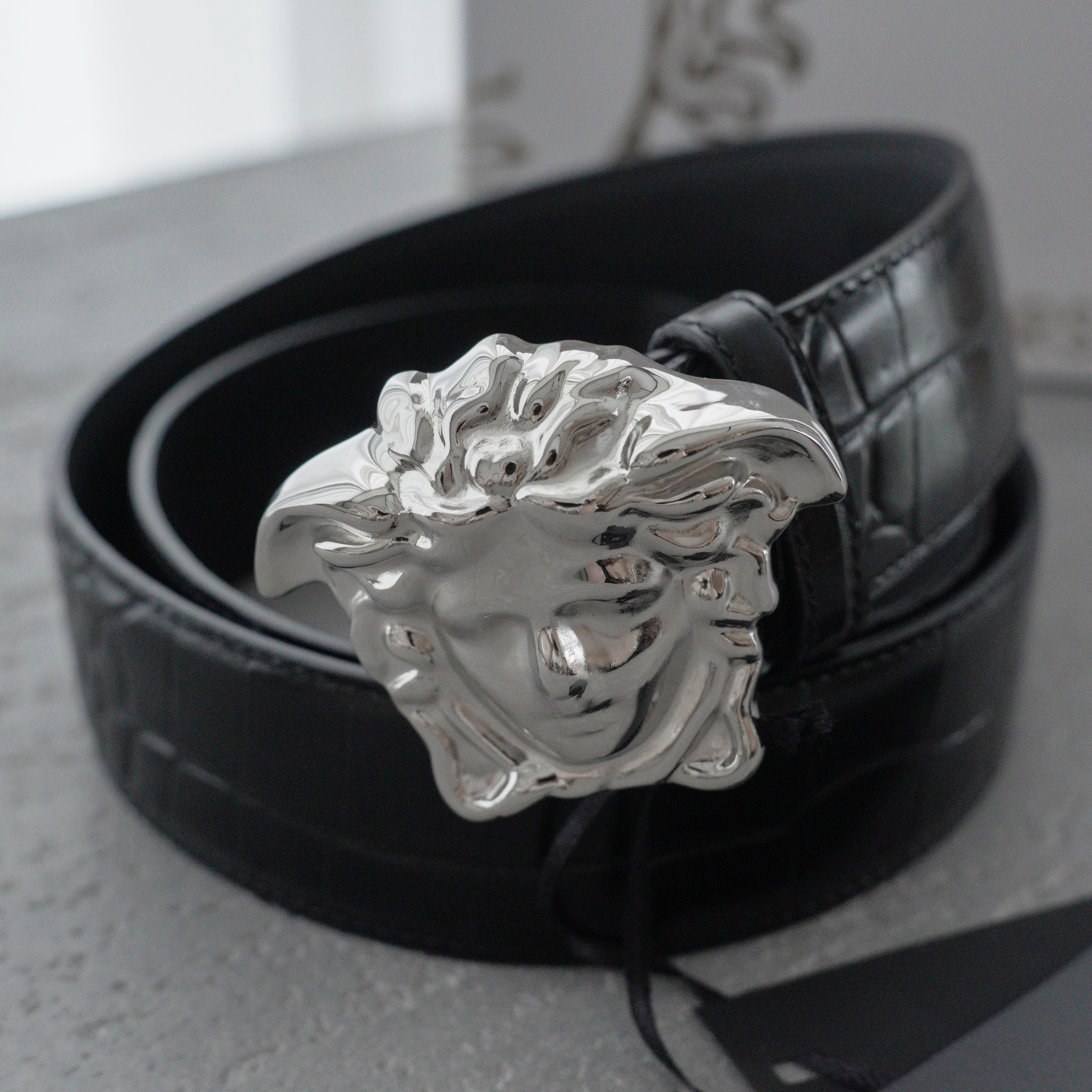 Versace La Medusa leather belt（DCU4140DVTP1）