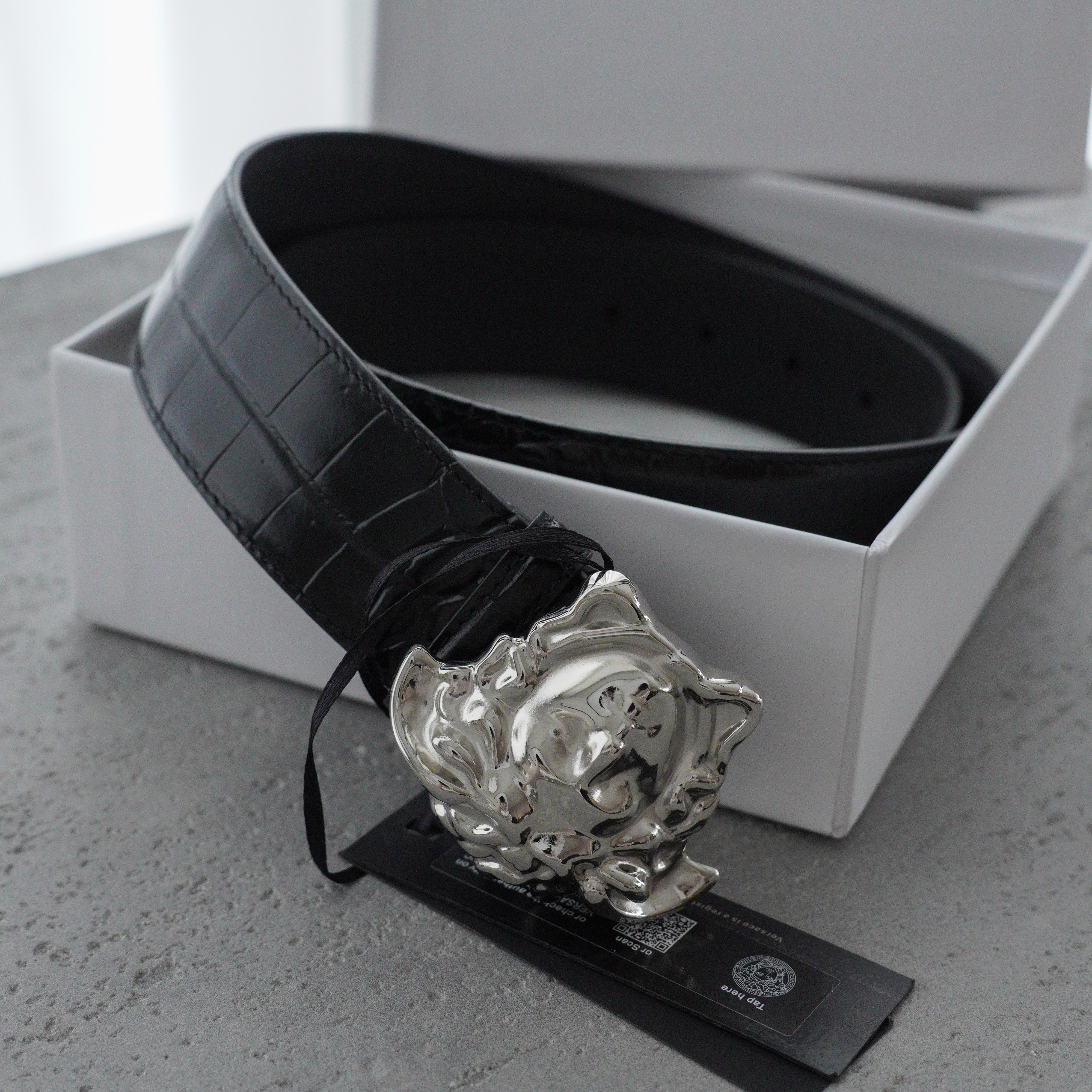 Versace La Medusa leather belt（DCU4140DVTP1）