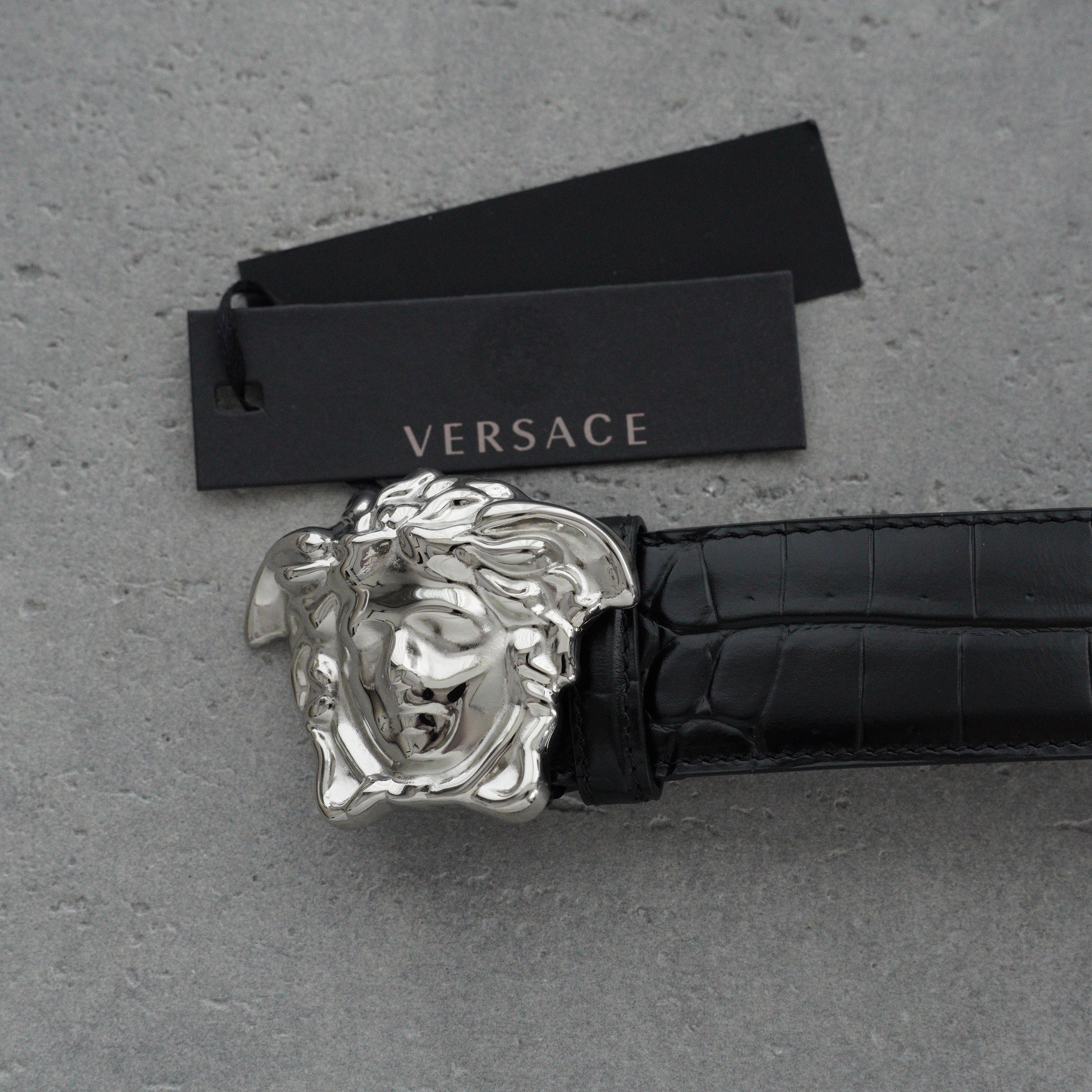 Versace La Medusa leather belt（DCU4140DVTP1）