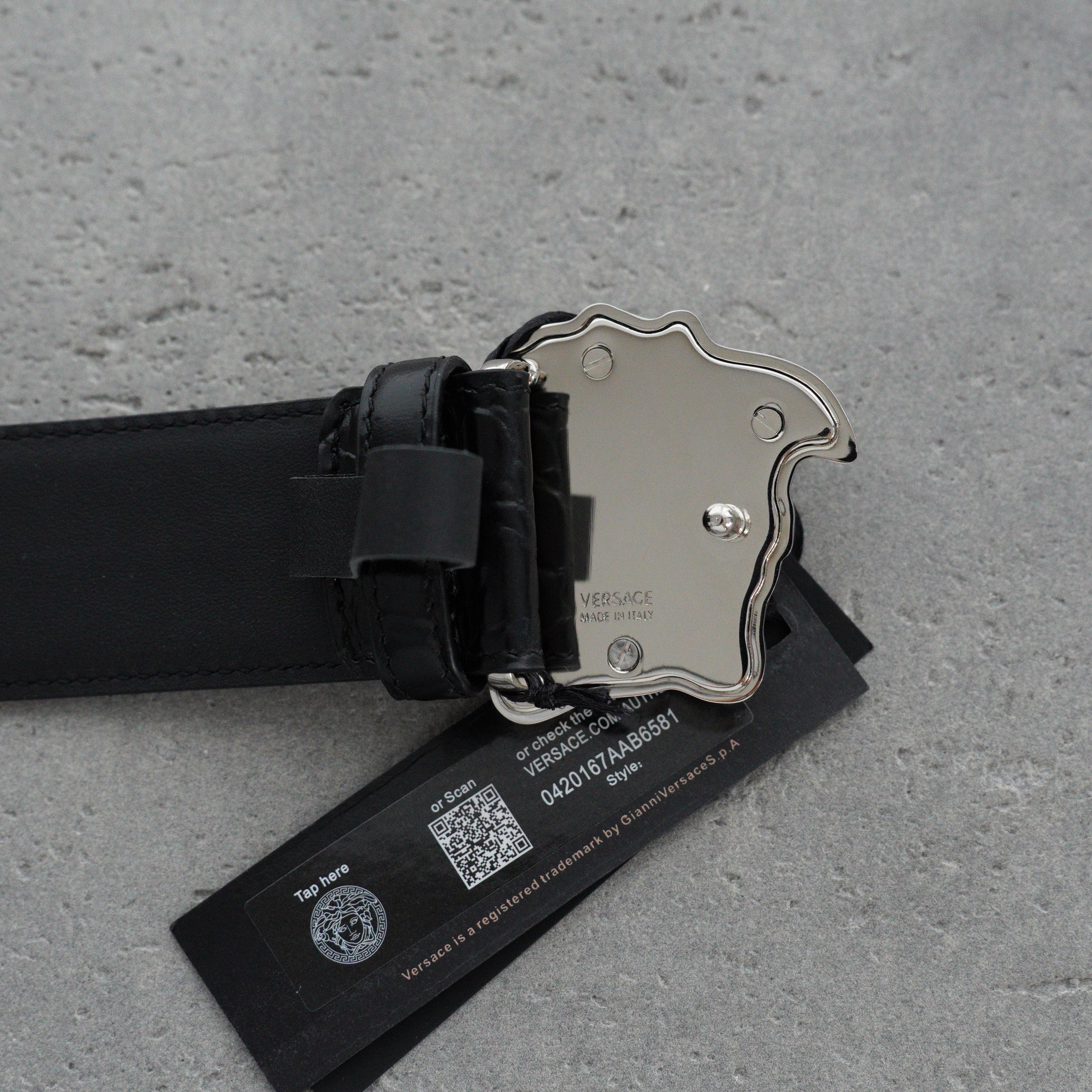 Versace La Medusa leather belt（DCU4140DVTP1）