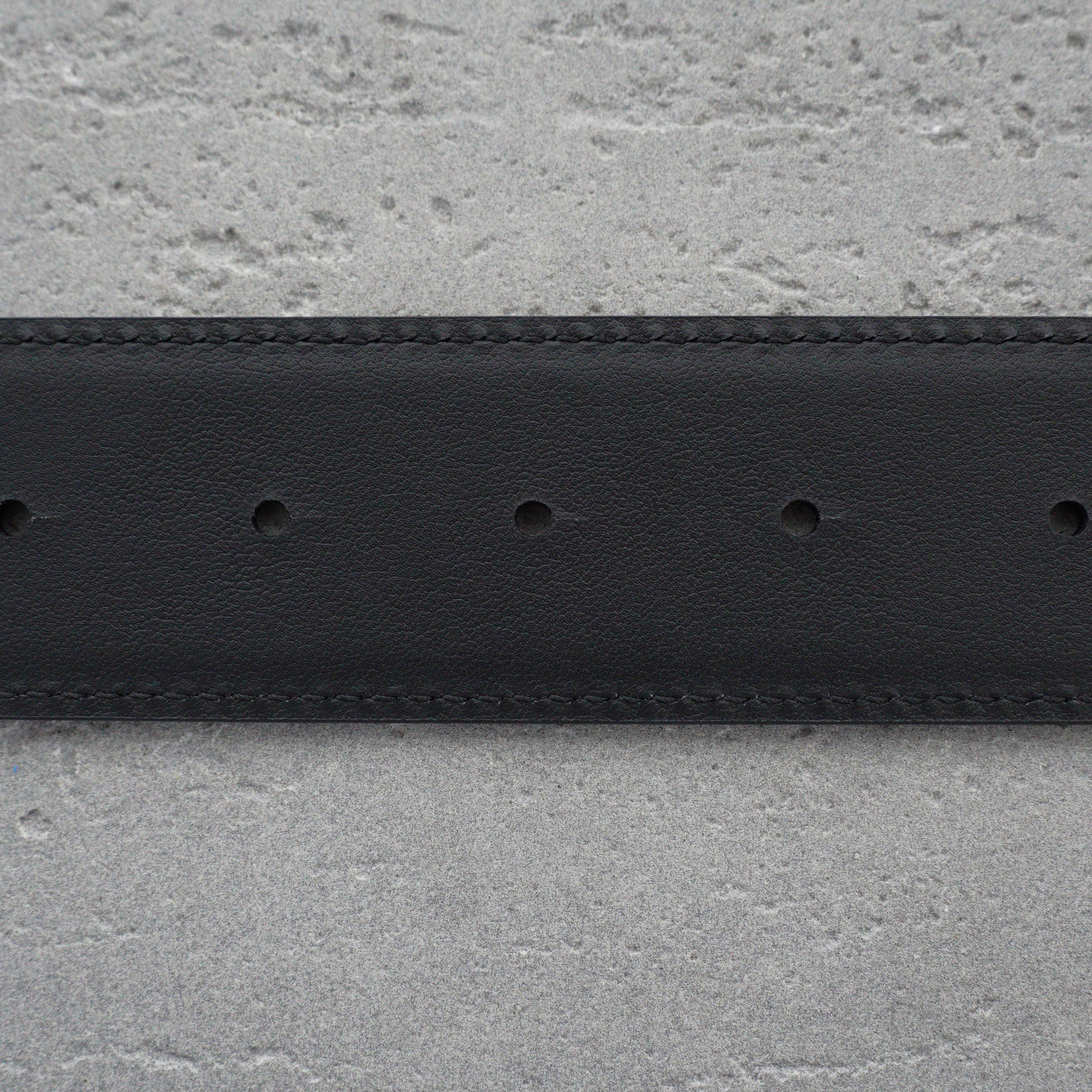AMIRI Logo motif leather belt 4cm（PXMAL002024）
