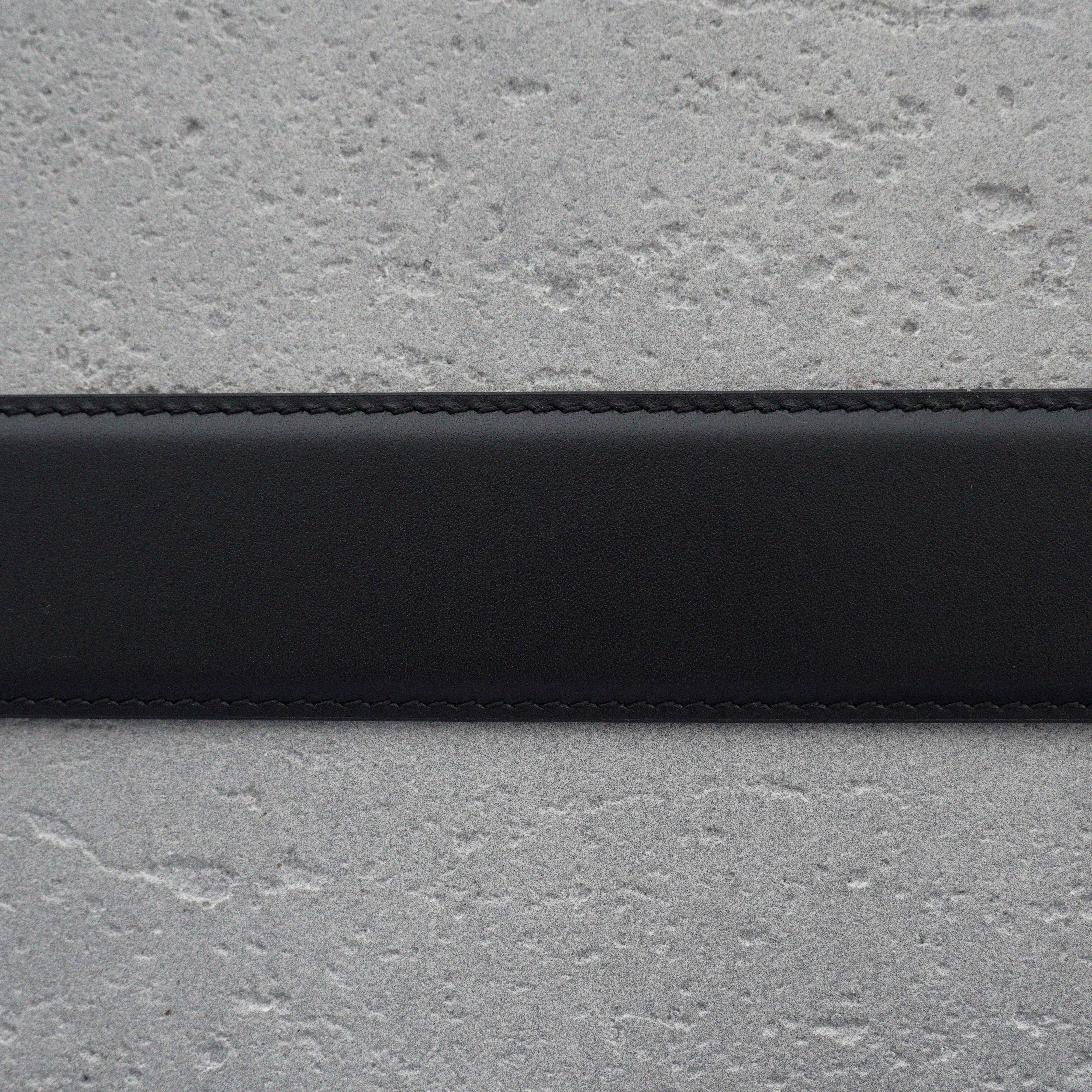 AMIRI Logo motif leather belt 4cm（PXMAL002024）