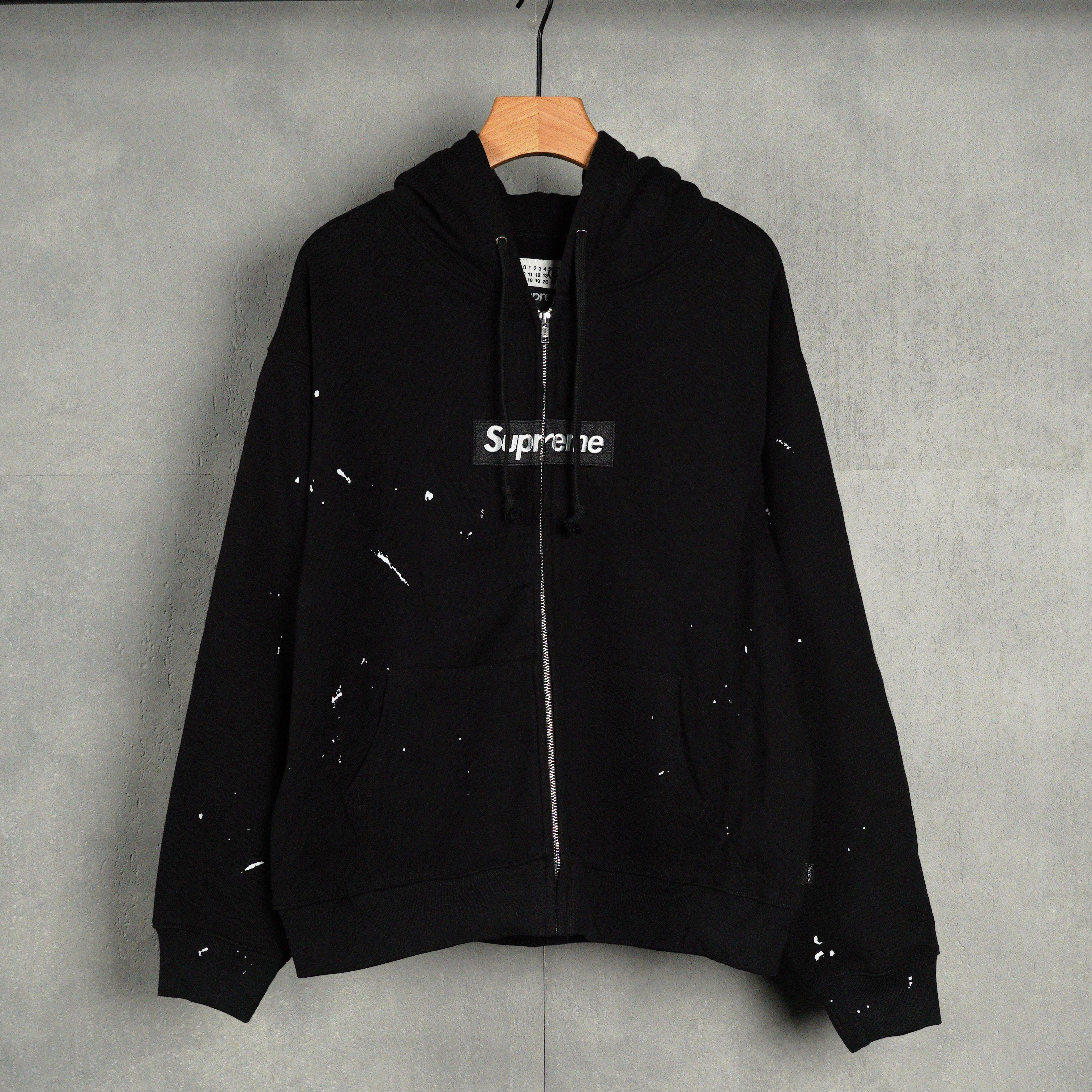 Supreme x MM6 Maison Margiela Box Logo Zip Up Hooded Sweatshirt（SUP-SS26-005）