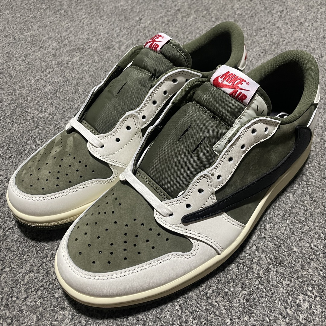 Travis Scott × Nike Air Jordan 1 Low OG SP "Olive"(DM7866-200)