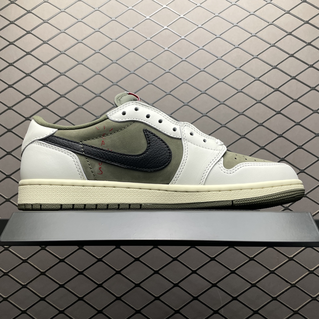 Travis Scott × Nike Air Jordan 1 Low OG SP "Olive"(DM7866-200)