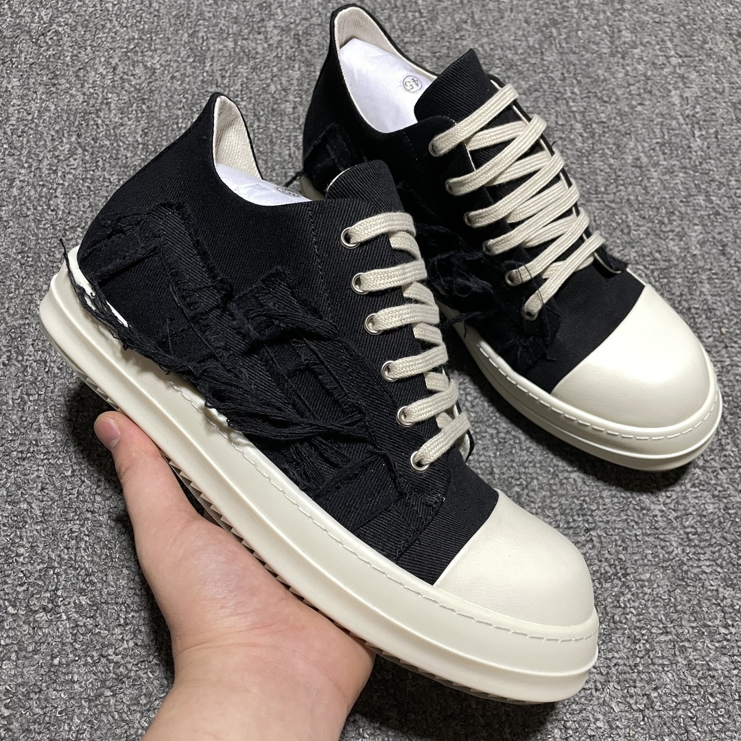 RICK OWENS DRKSHDW old low-top sneakers (Du01C6809SLASH-911)