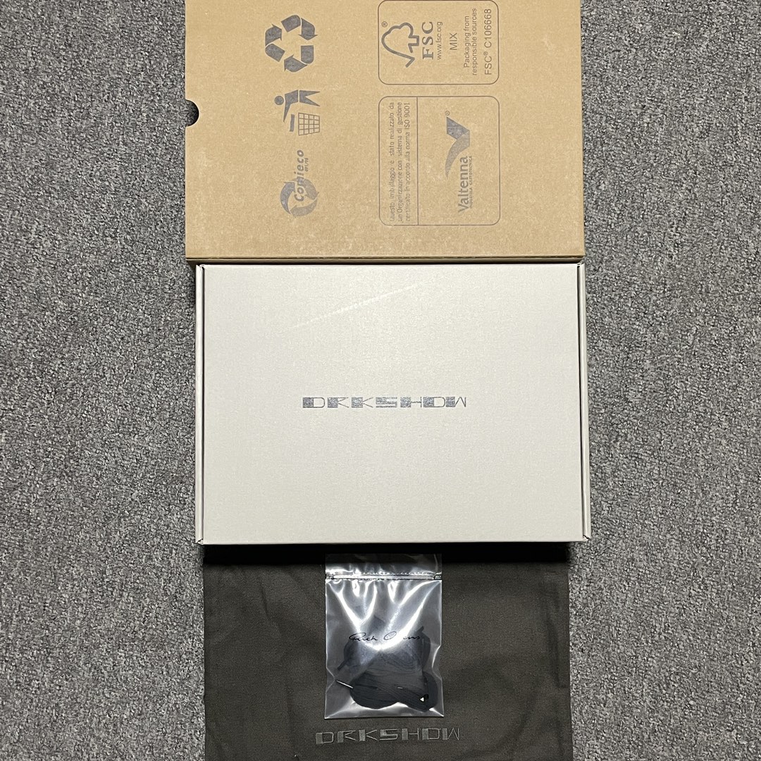 RICK OWENS DRKSHDW old low-top sneakers (Du01C6809SLASH-911)