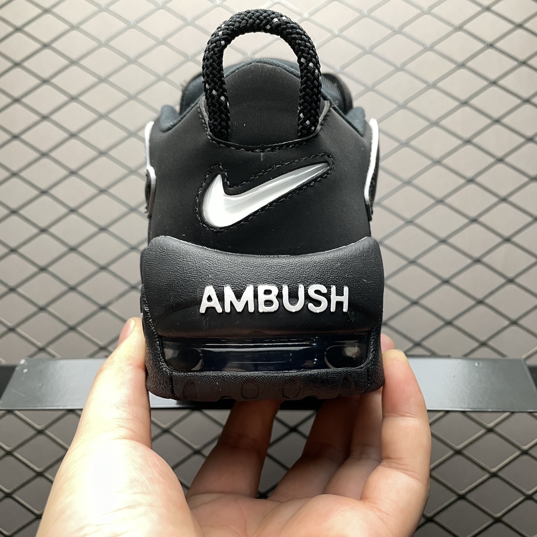 AMBUSH × Nike Air More Uptempo Low "Black and White"(FB1299-001)
